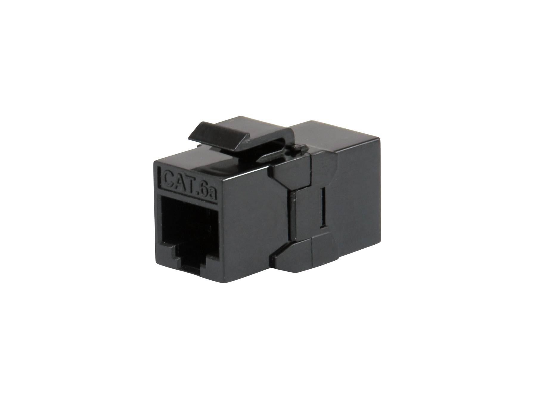 Equip Cat.6A Ungeschirmter Keystone Inline-Koppler, 8 Stück/Set, Flach, Schwarz, RJ-45, RJ-45, Weiblich, Weiblich