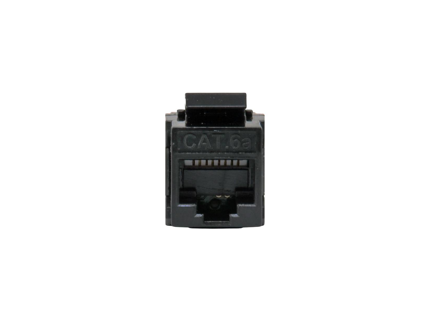 Equip Cat.6A Ungeschirmter Keystone Inline-Koppler, 8 Stück/Set, Flach, Schwarz, RJ-45, RJ-45, Weiblich, Weiblich