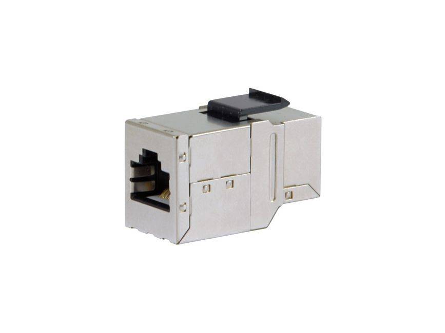 Equip Cat.6 Geschirmter Keystone Inline-Koppler, 8 Stück/Set, Flach, Silber, RJ-45, RJ-45, Weiblich, Weiblich
