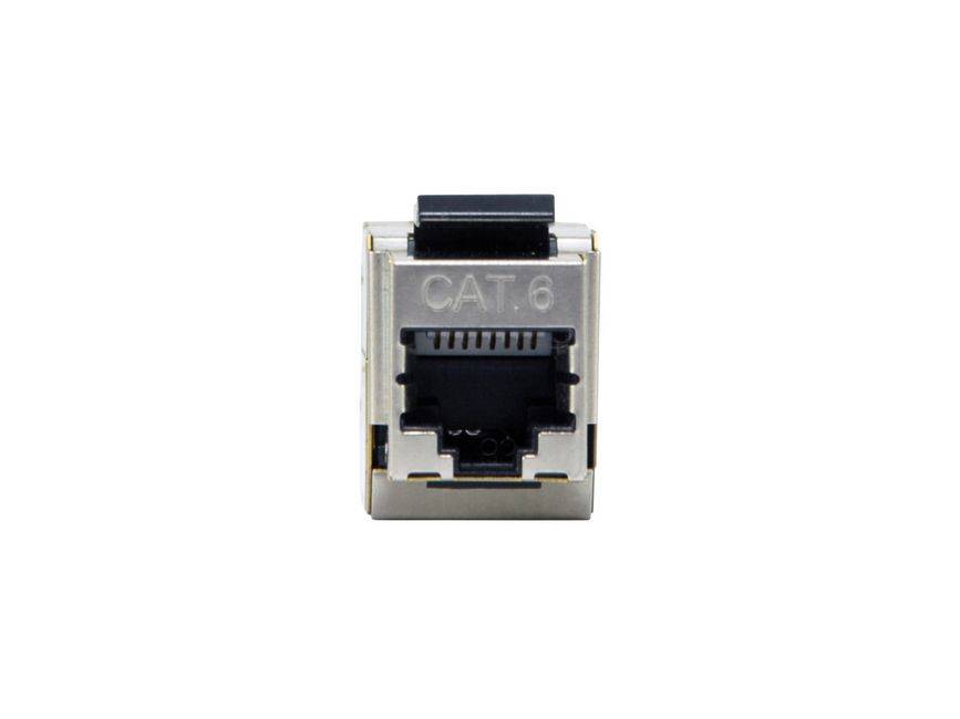 Equip Cat.6 Geschirmter Keystone Inline-Koppler, 8 Stück/Set, Flach, Silber, RJ-45, RJ-45, Weiblich, Weiblich