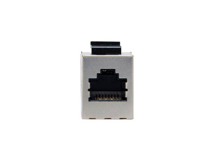Equip Cat.6 Geschirmter Keystone Inline-Koppler, 8 Stück/Set, Flach, Silber, RJ-45, RJ-45, Weiblich, Weiblich