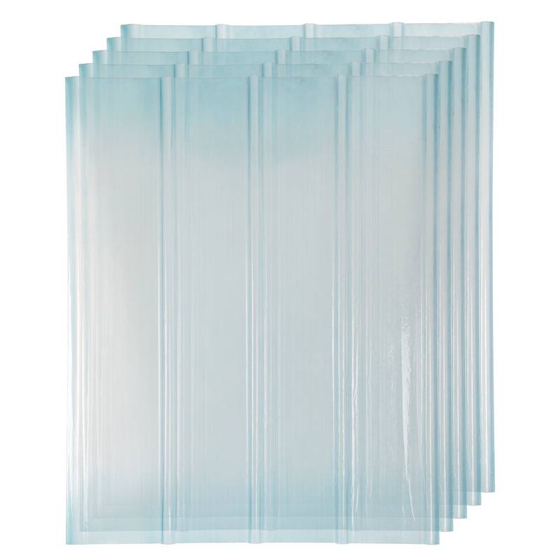 Wellplatten,FRP-Tageslichtplatten,Klar Wellplatten,Wellbahn Profilplatten Trapez,Frostbeständige/Isolierende Dachplatten,2mm Dickes Gewächshausplatt