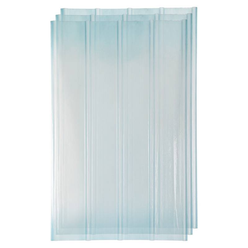 Wellplatten,FRP-Tageslichtplatten,Klar Wellplatten,Wellbahn Profilplatten Trapez,Frostbeständige/Isolierende Dachplatten,2mm Dickes Gewächshausplatt