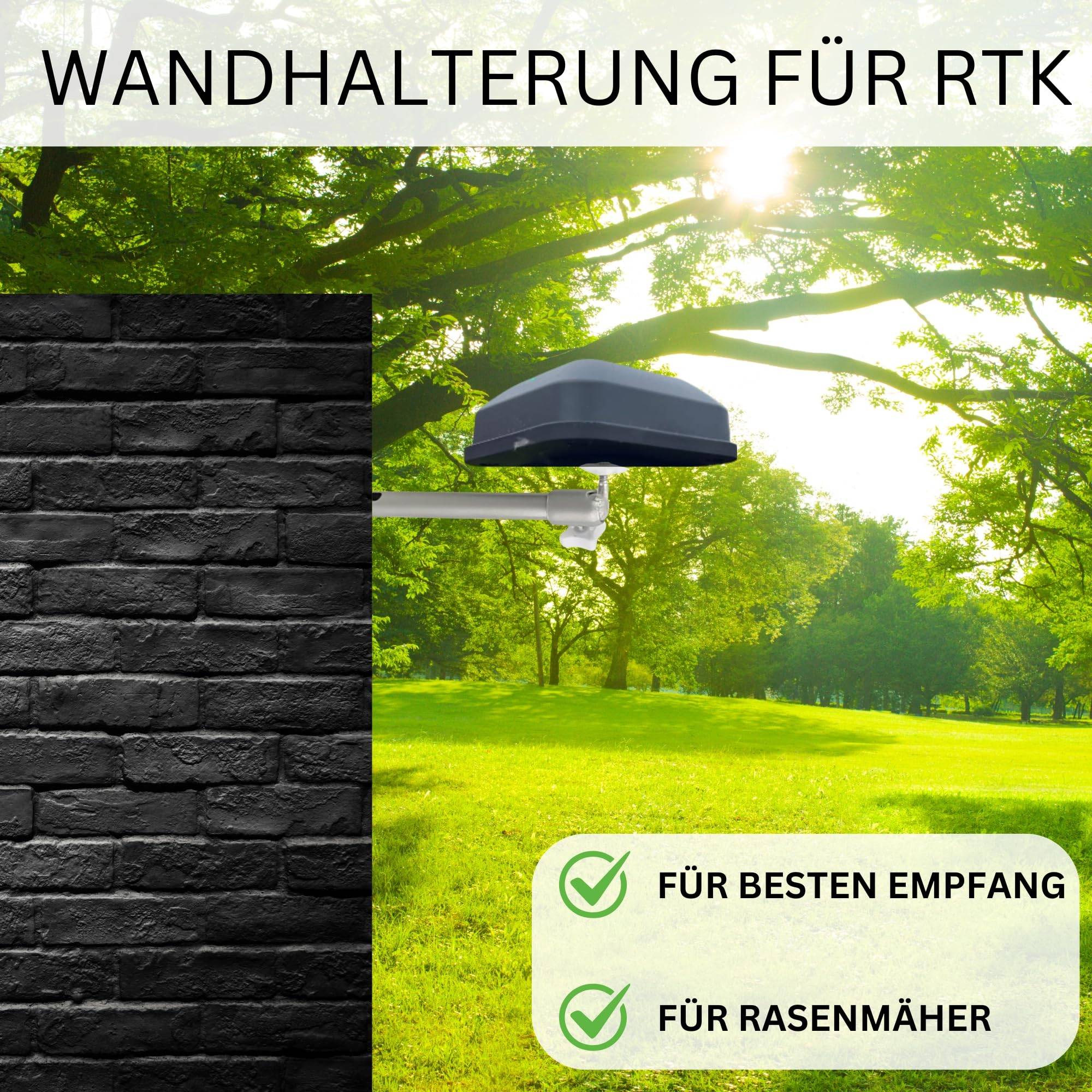 Wandhalterung für Rasenmäher Roboter RTK kompatibel mit Segway Navimow i105E i108E H500E-VF H800E-VF H1500E-VF H3000E-VF Mähroboter Antennenhalteru