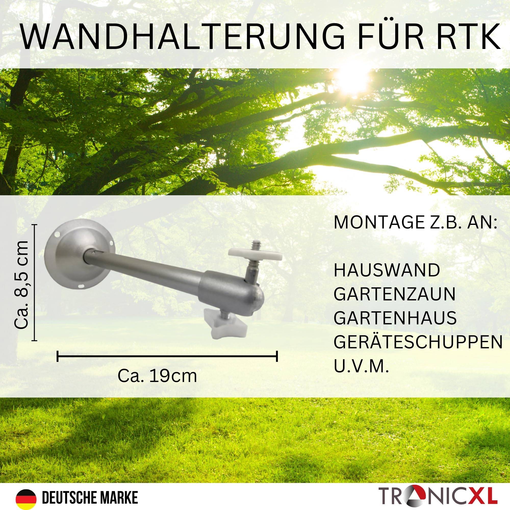 Wandhalterung für Rasenmäher Roboter RTK kompatibel mit Segway Navimow i105E i108E H500E-VF H800E-VF H1500E-VF H3000E-VF Mähroboter Antennenhalteru