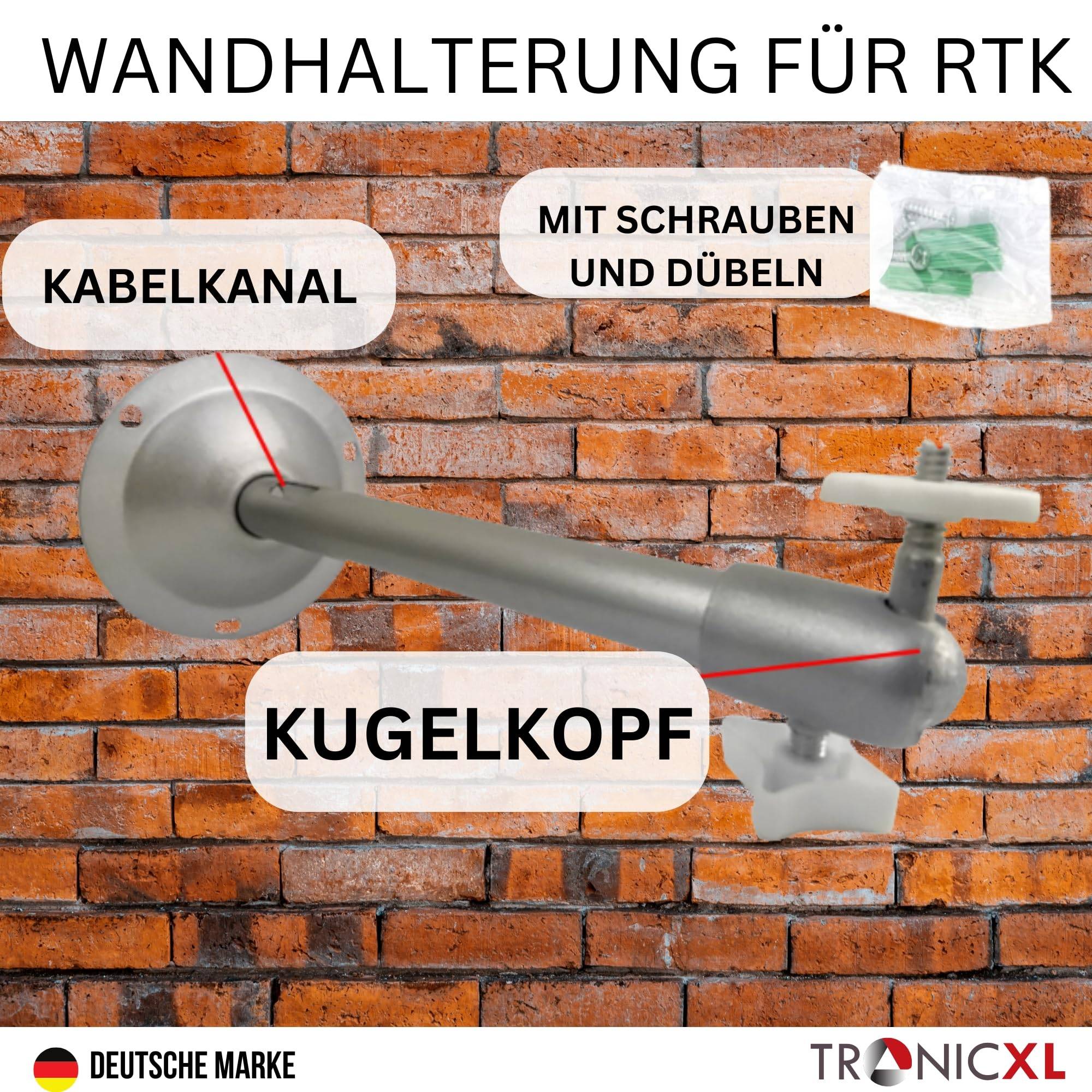 Wandhalterung für Rasenmäher Roboter RTK kompatibel mit Segway Navimow i105E i108E H500E-VF H800E-VF H1500E-VF H3000E-VF Mähroboter Antennenhalteru