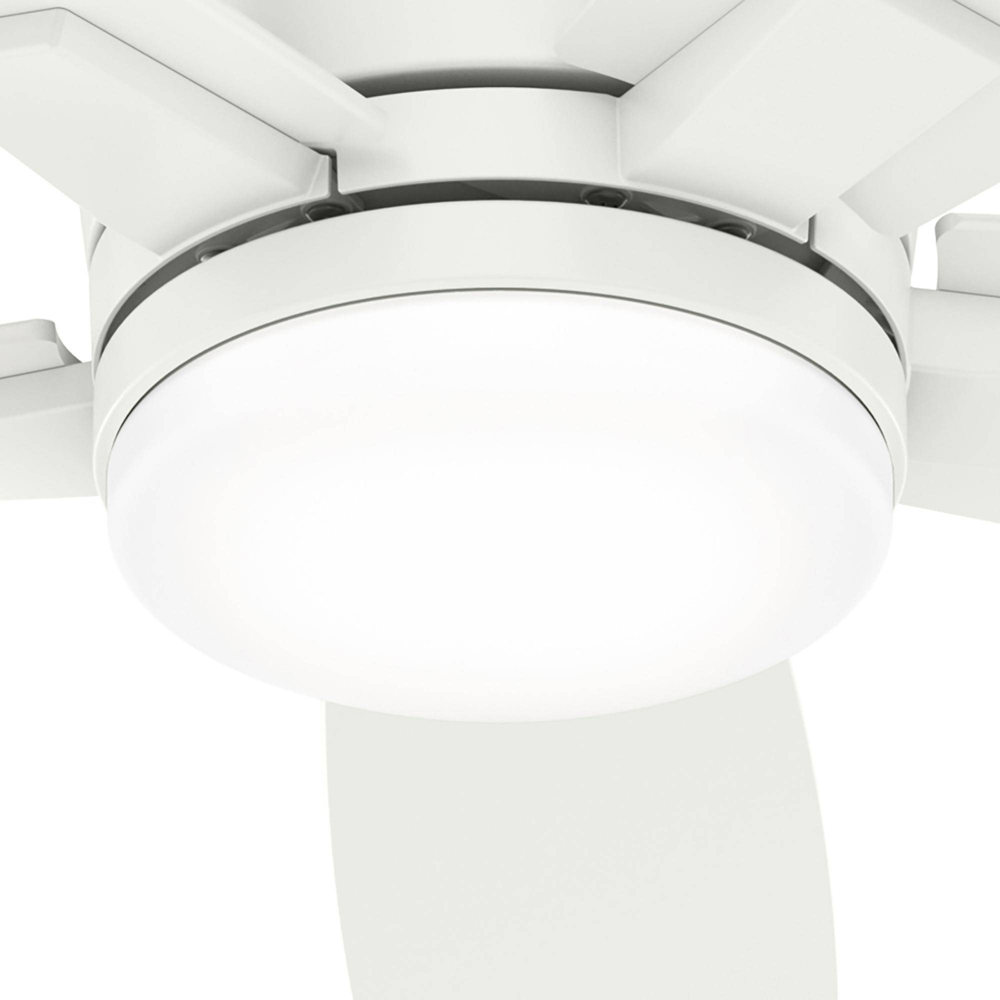 Deckenventilator Valencia Weiß mit LED & Fernbedienung