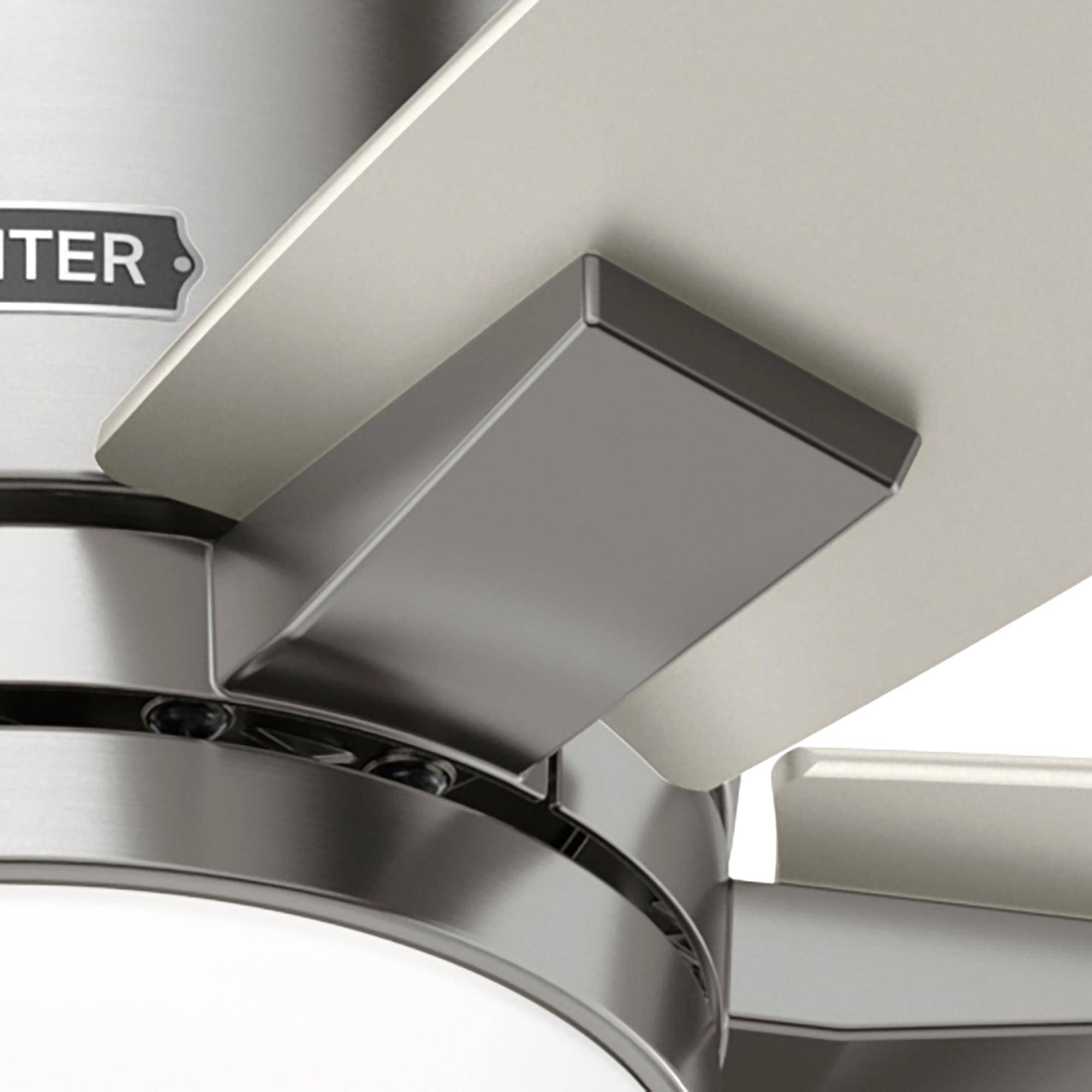 Deckenventilator Valencia Nickel mit LED & Fernbedienung