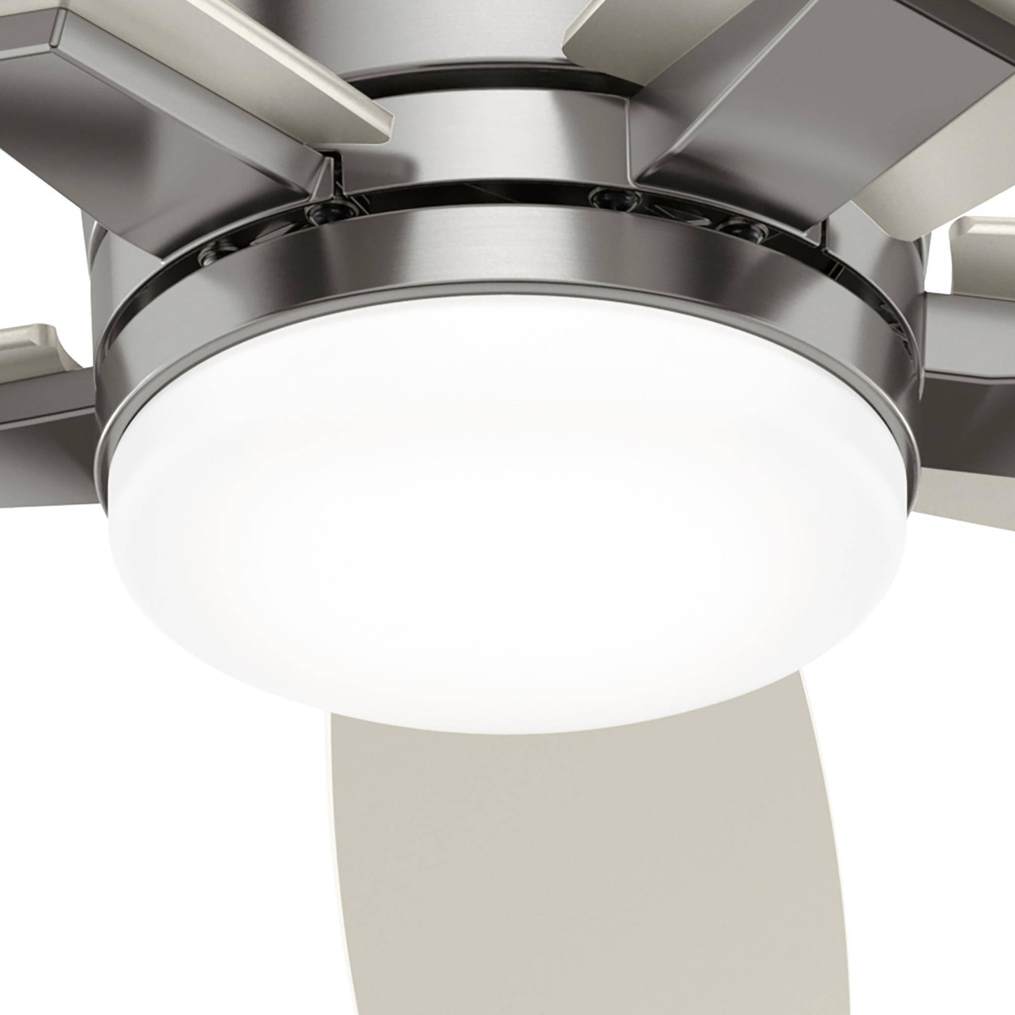 Deckenventilator Valencia Nickel mit LED & Fernbedienung