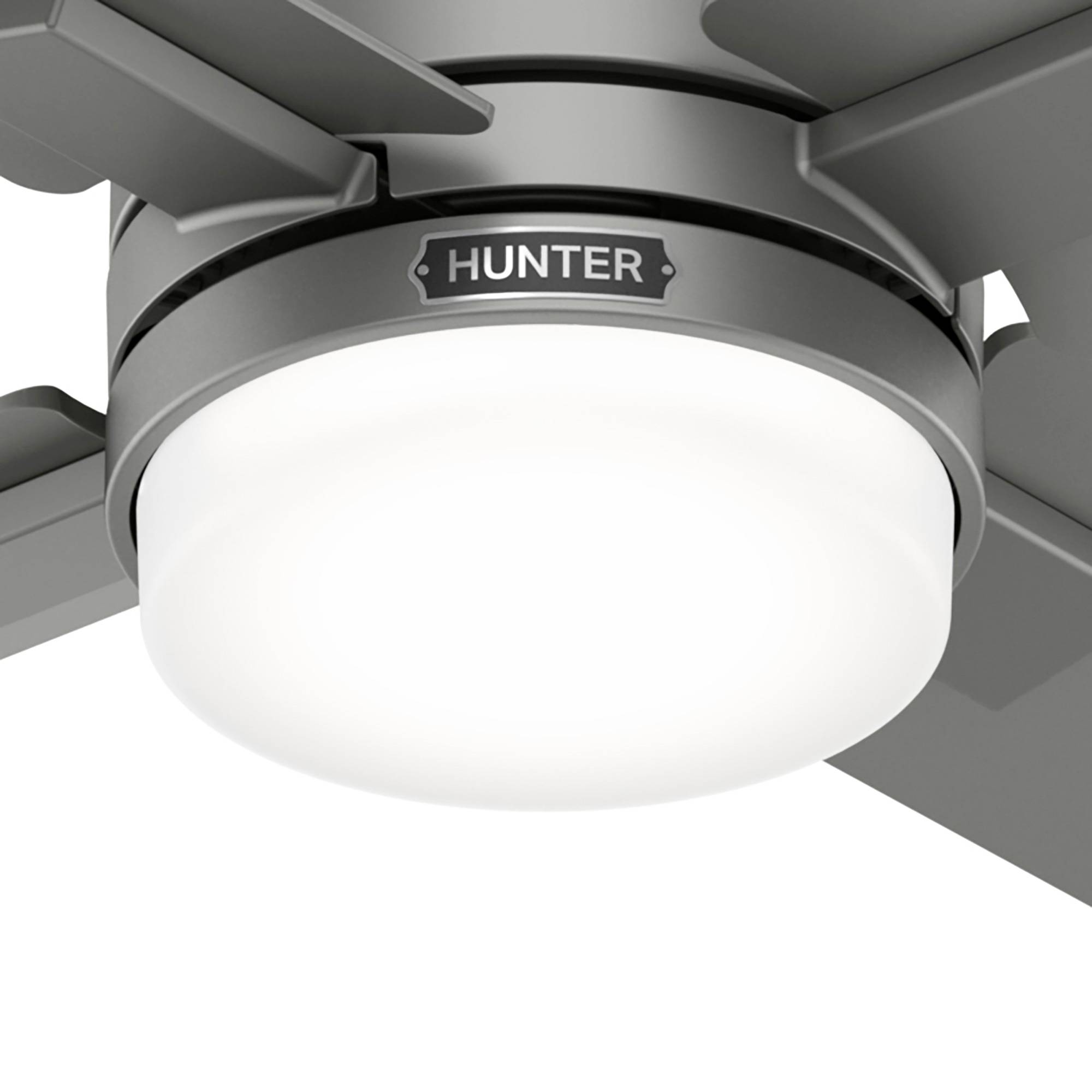 DC Deckenventilator Mila Silber mit LED & Fernbedienung