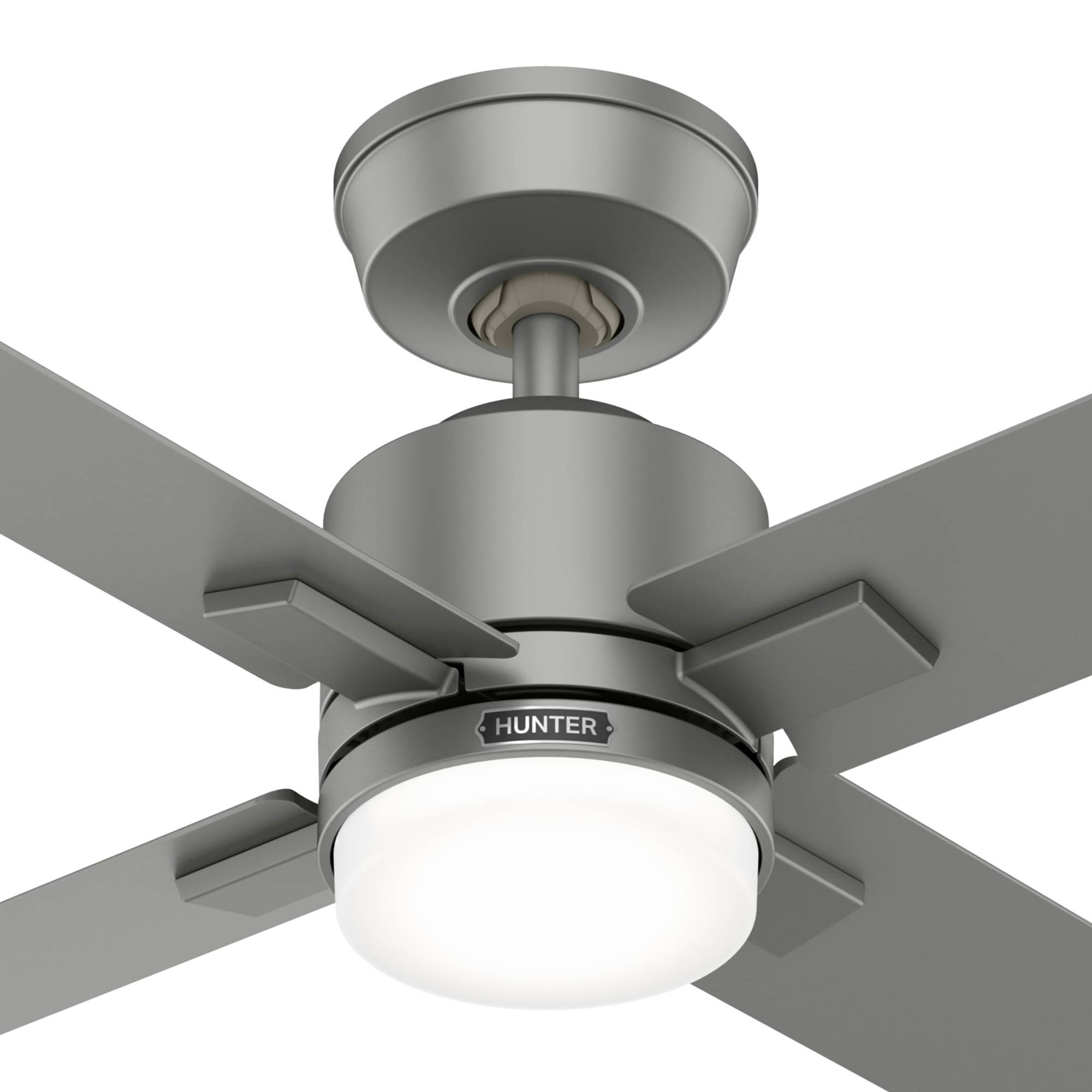 DC Deckenventilator Mila Silber mit LED & Fernbedienung