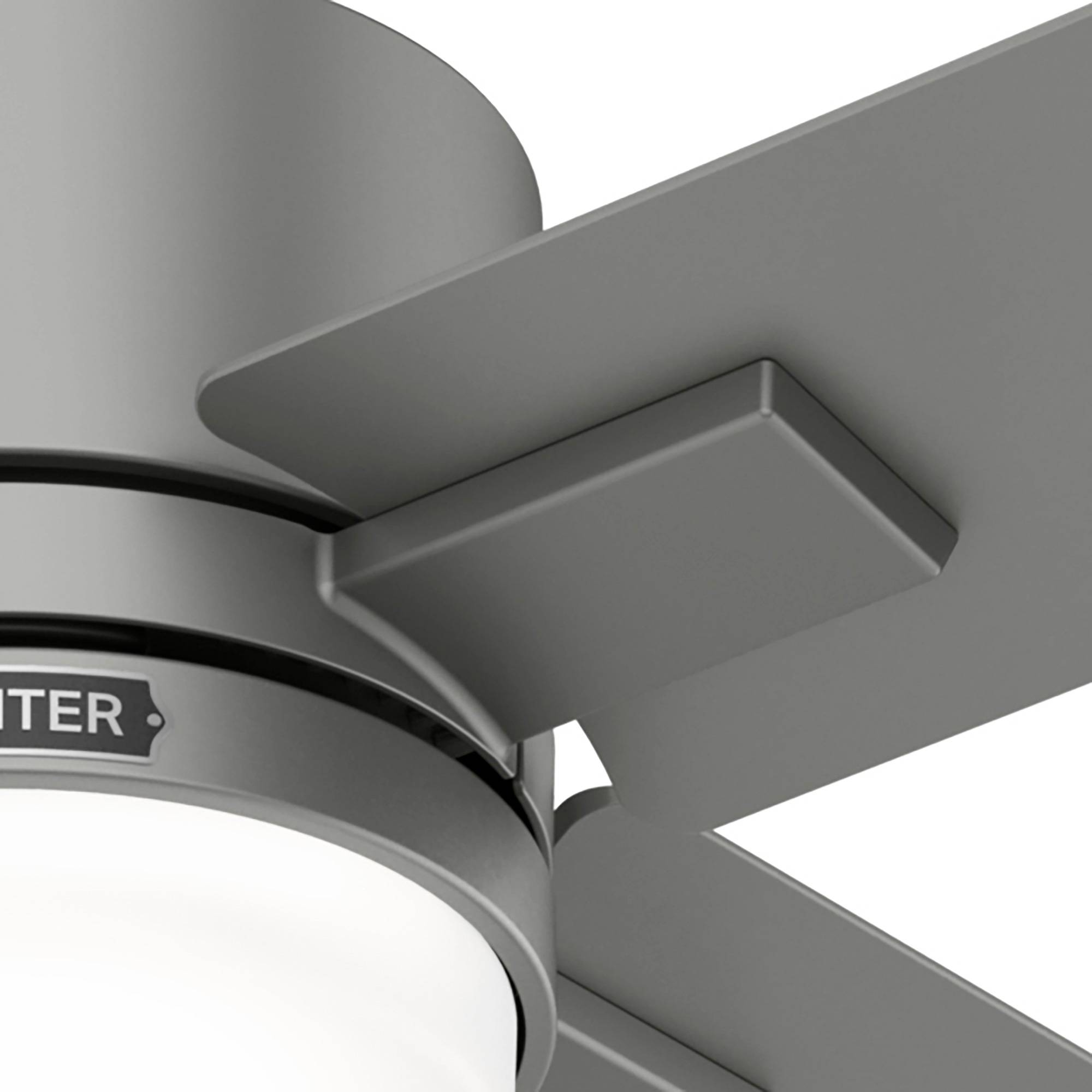 DC Deckenventilator Mila Silber mit LED & Fernbedienung