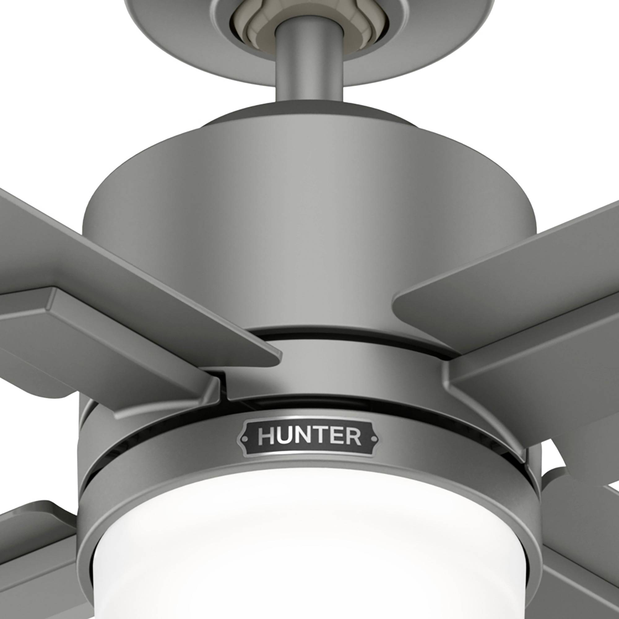 DC Deckenventilator Mila Silber mit LED & Fernbedienung