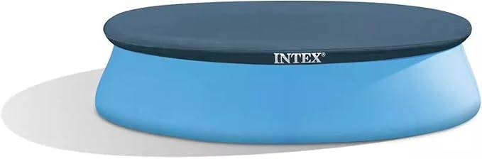 Intex | Easy Set Pool Cover | Poolabdeckplane - Ø 305 cm | idealer Schutz für Easy Set Pool