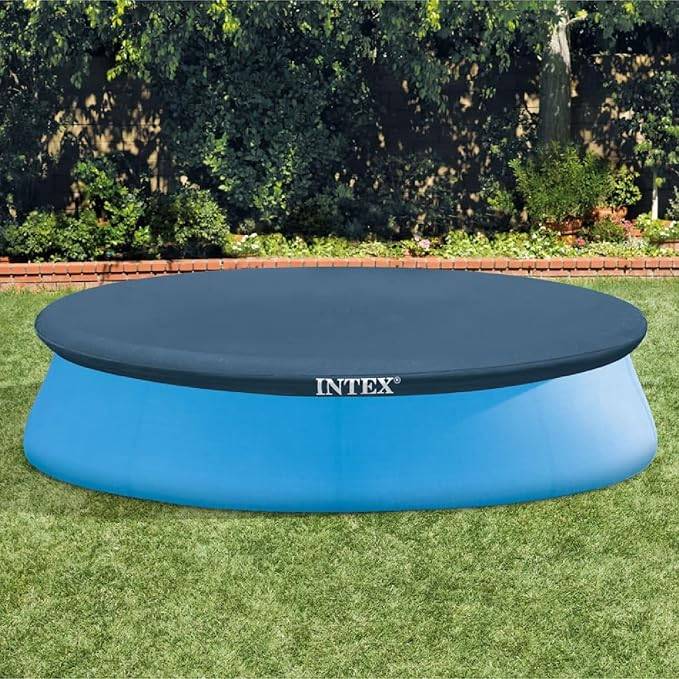Intex | Easy Set Pool Cover | Poolabdeckplane - Ø 305 cm | idealer Schutz für Easy Set Pool