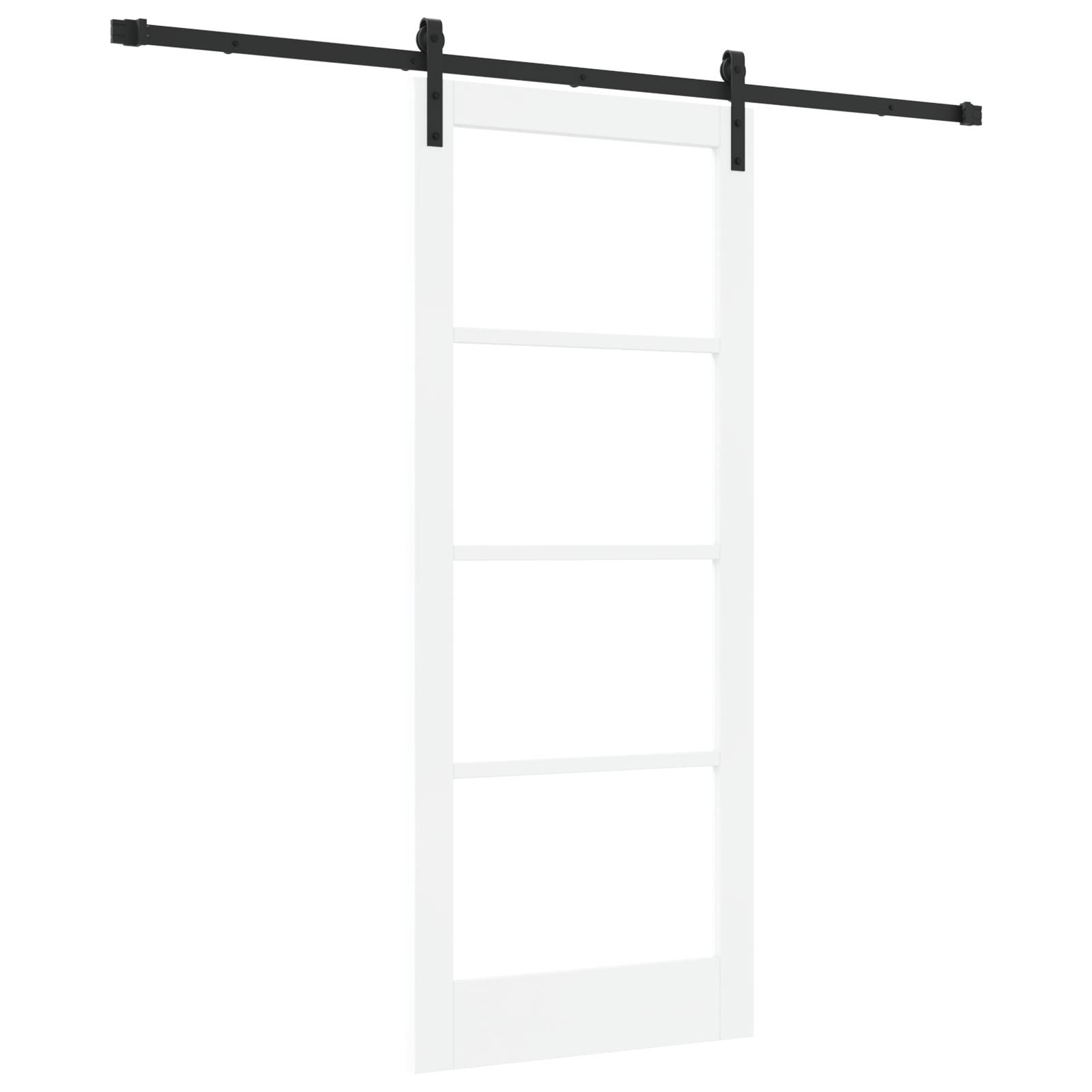 vidaXL Schiebetür mit Zubehörset 'ORKDAL'Weiß 83x202 cm