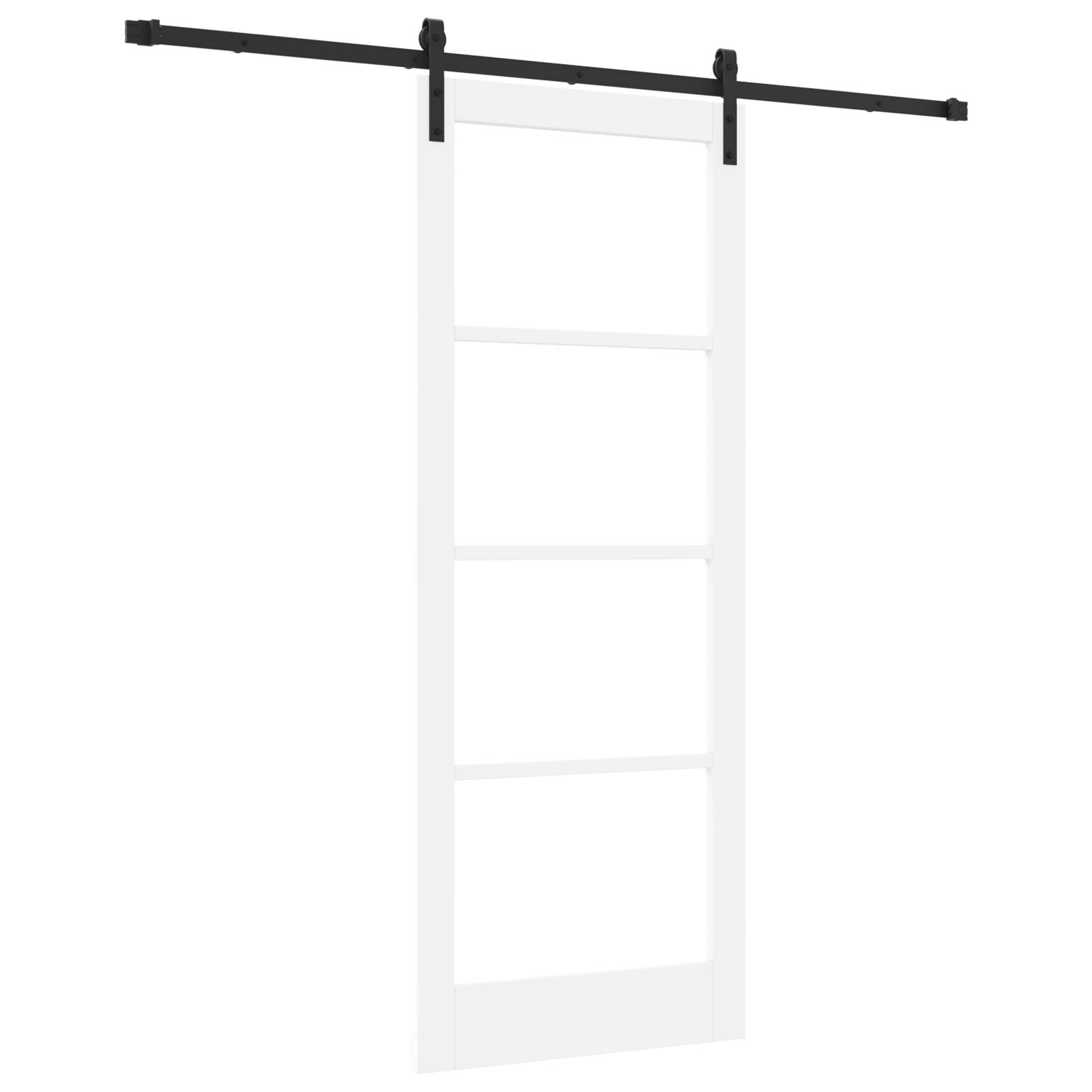 vidaXL Schiebetür mit Zubehör Set 'ORKDAL'Weiß 83x211 cm