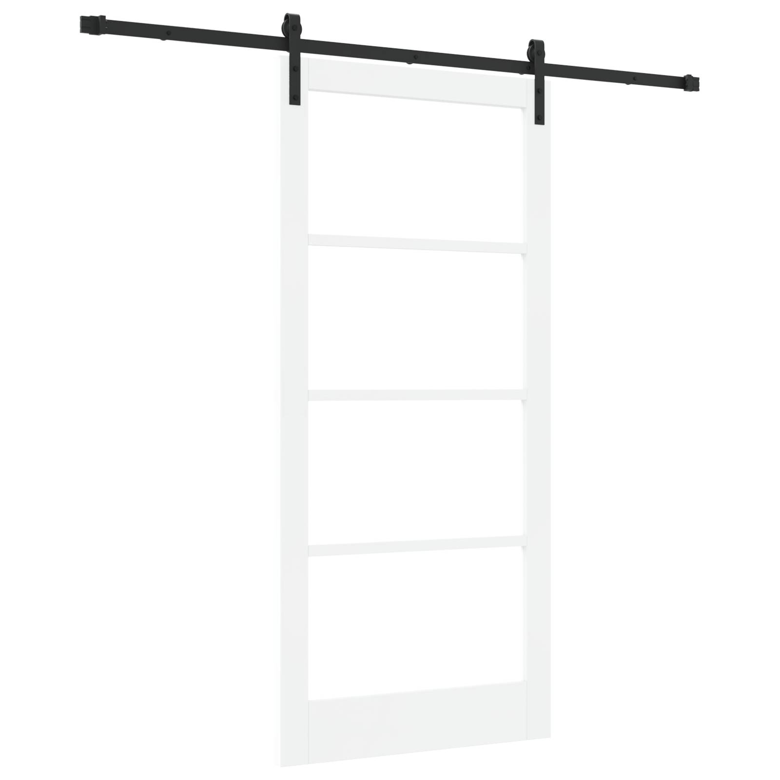 vidaXL Schiebetür mit Hardware-Set 'ORKDAL'Weiß 93x202 cm