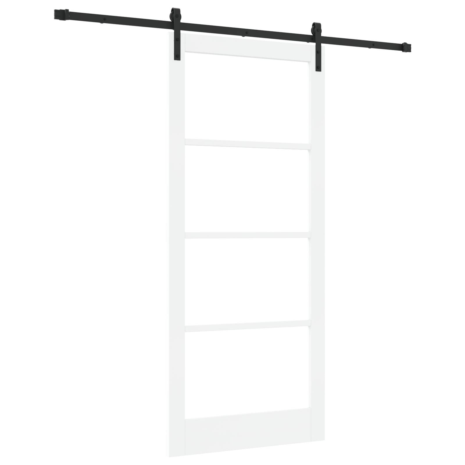 vidaXL Schiebetür mit Bausatz 'ORKDAL'Weiß 93x211 cm