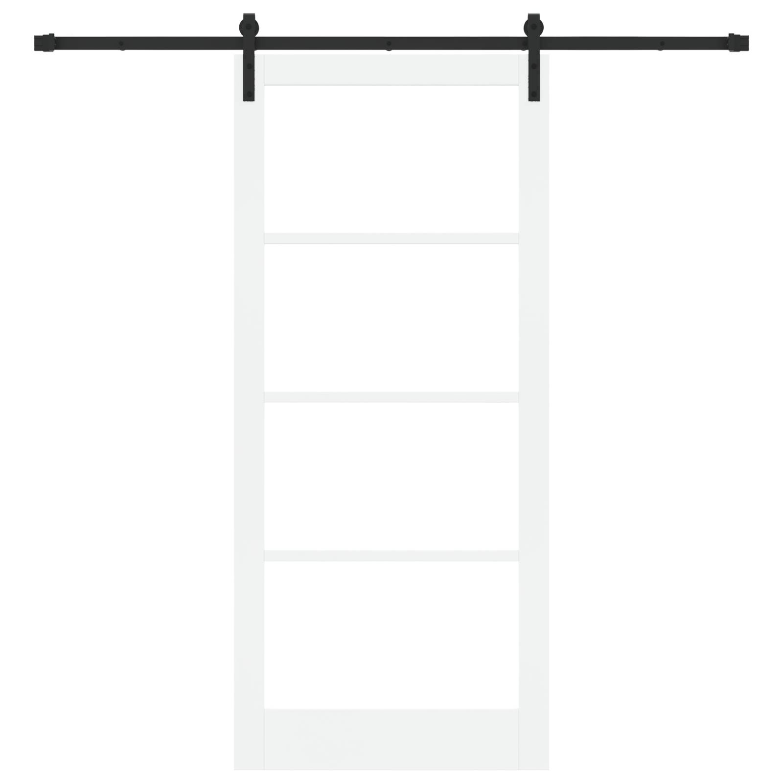 vidaXL Schiebetür mit Bausatz 'ORKDAL'Weiß 93x211 cm