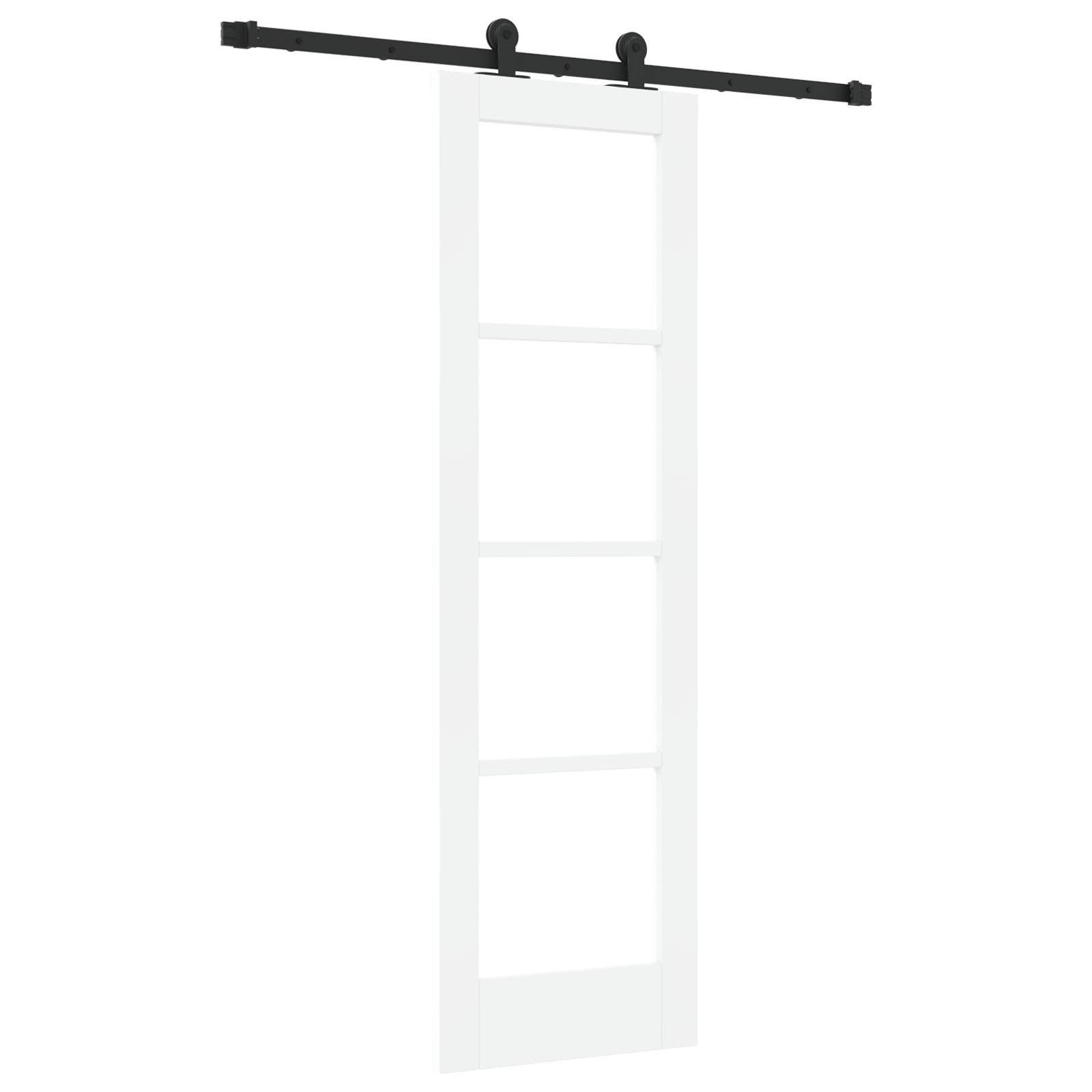 vidaXL Schiebetür mit Beschläge-Set 'ORKDAL'Weiß 61x198,5 cm