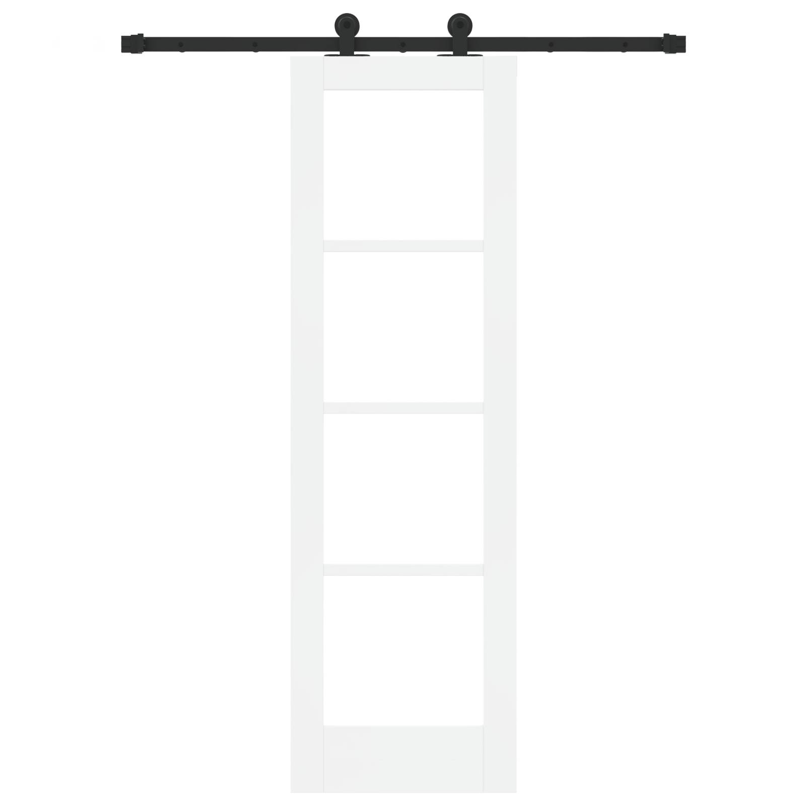vidaXL Schiebetür mit Beschläge-Set 'ORKDAL'Weiß 61x198,5 cm