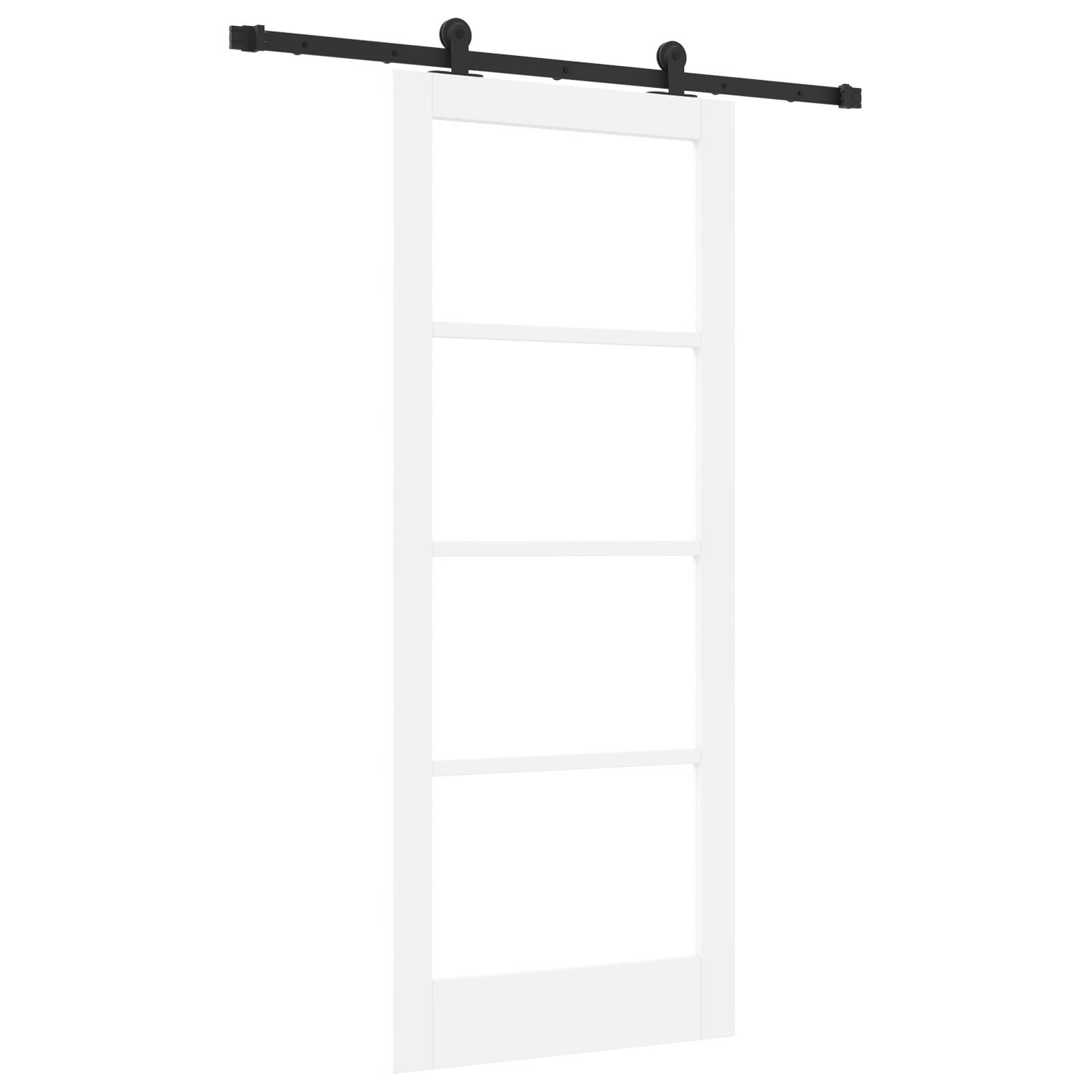 vidaXL Schiebetür mit Hardware-Set 'ORKDAL'Weiß 83x202 cm