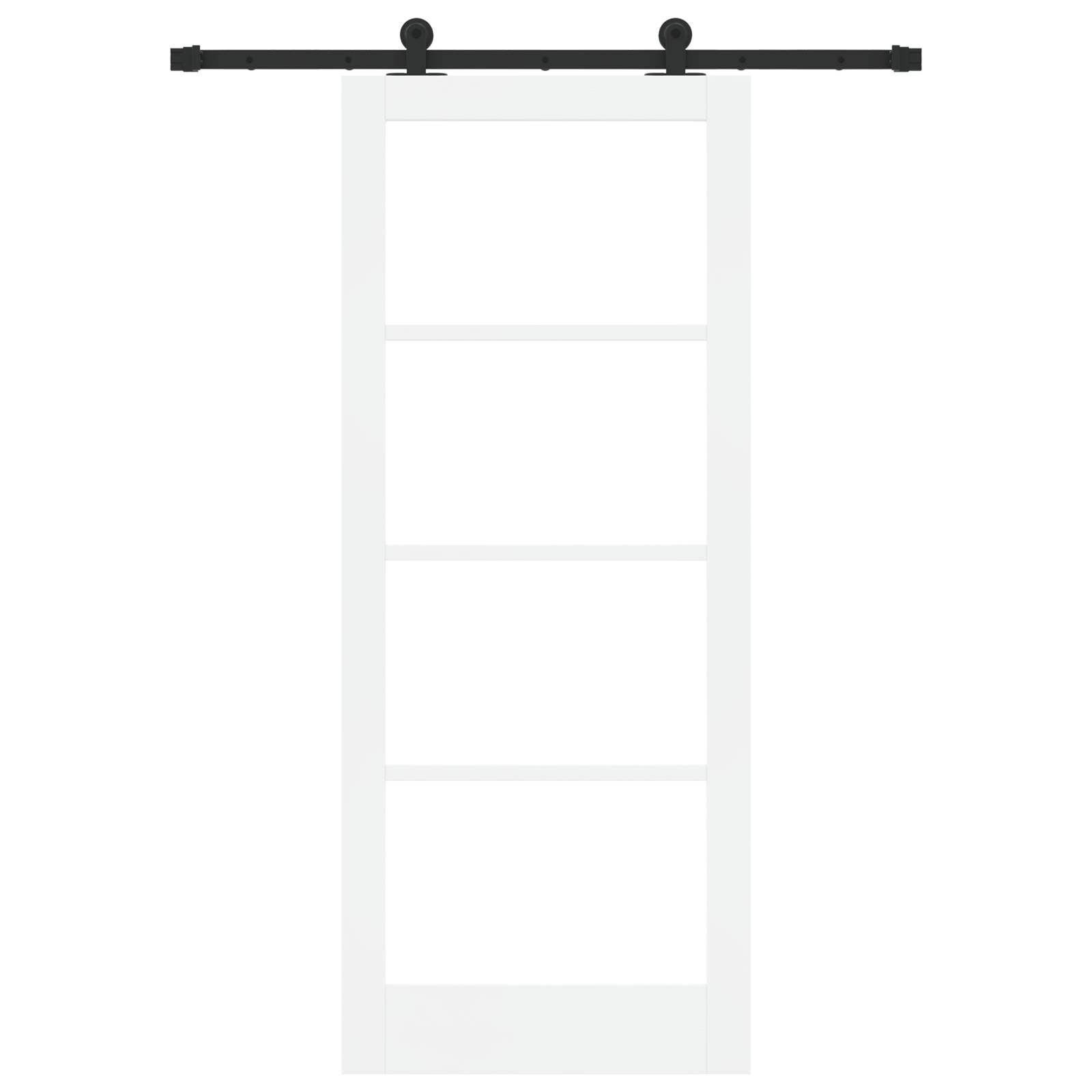 vidaXL Schiebetür mit Hardware-Set 'ORKDAL'Weiß 83x202 cm