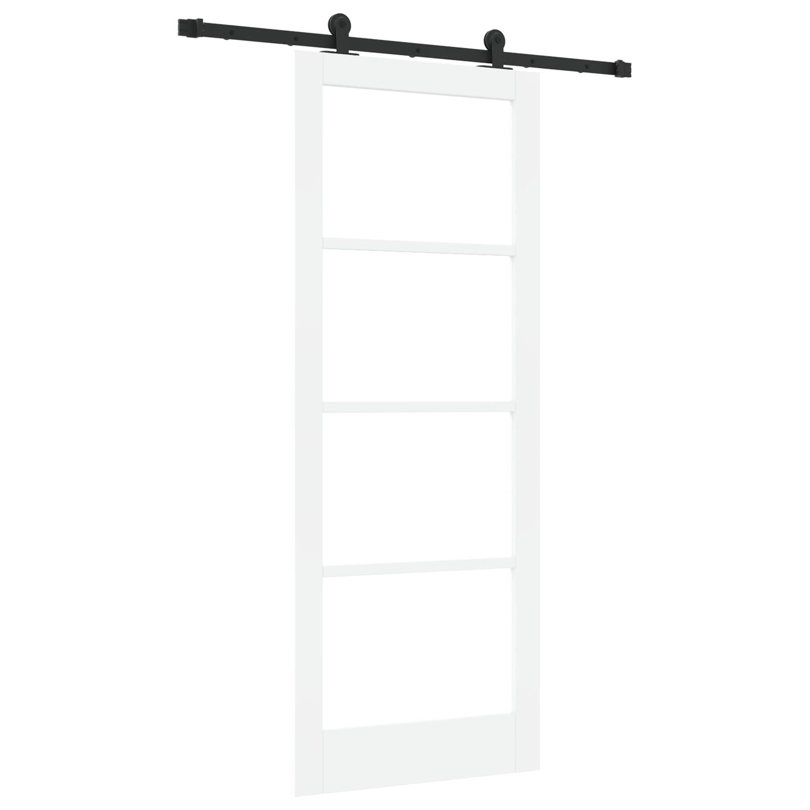 vidaXL Schiebetür mit Zubehörset 'ORKDAL'Weiß 83x211 cm