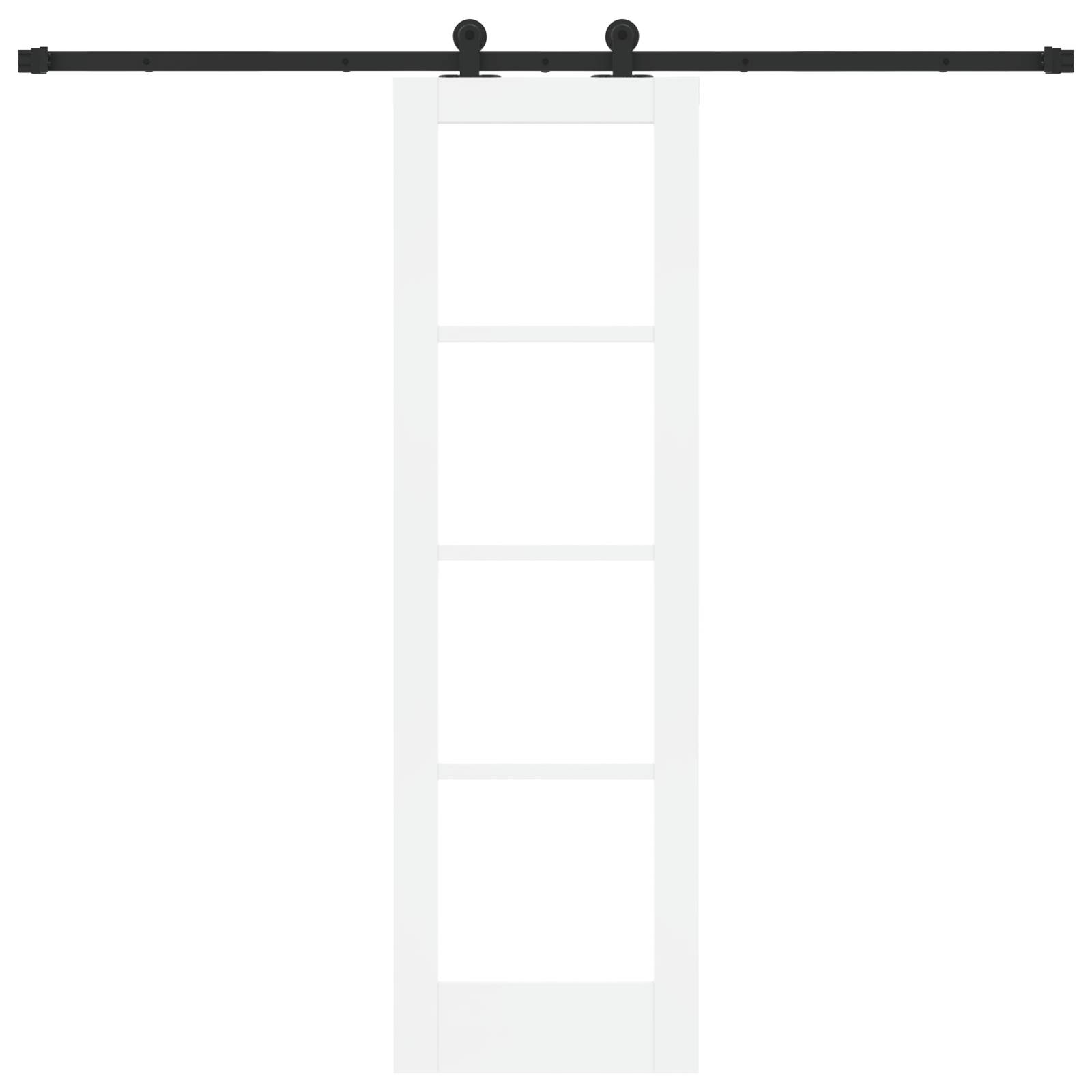 vidaXL Schiebetür mit Hardware-Set "ORKDAL" Weiß 61x198,5 cm