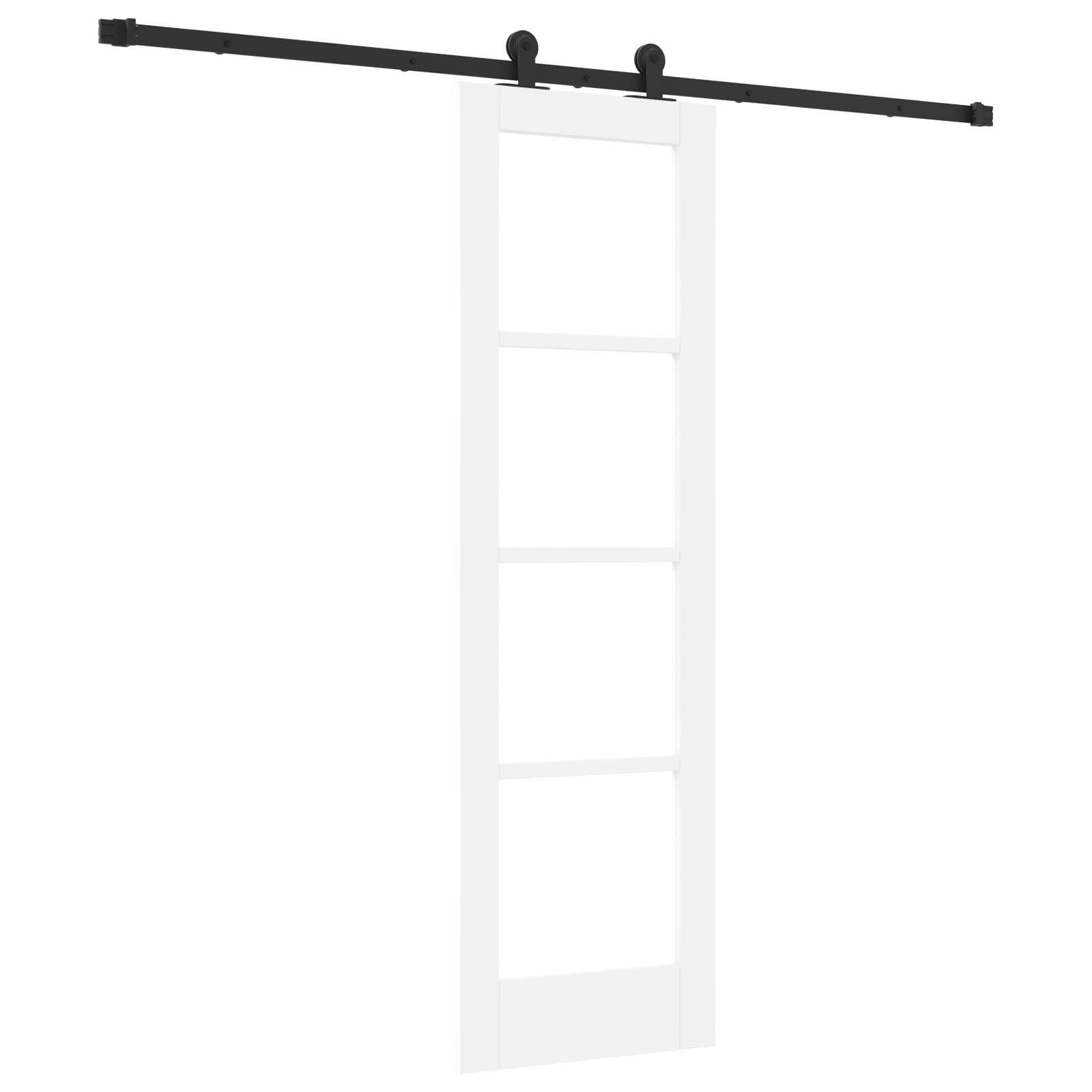 vidaXL Schiebetür mit Hardware-Set "ORKDAL" Weiß 61x198,5 cm