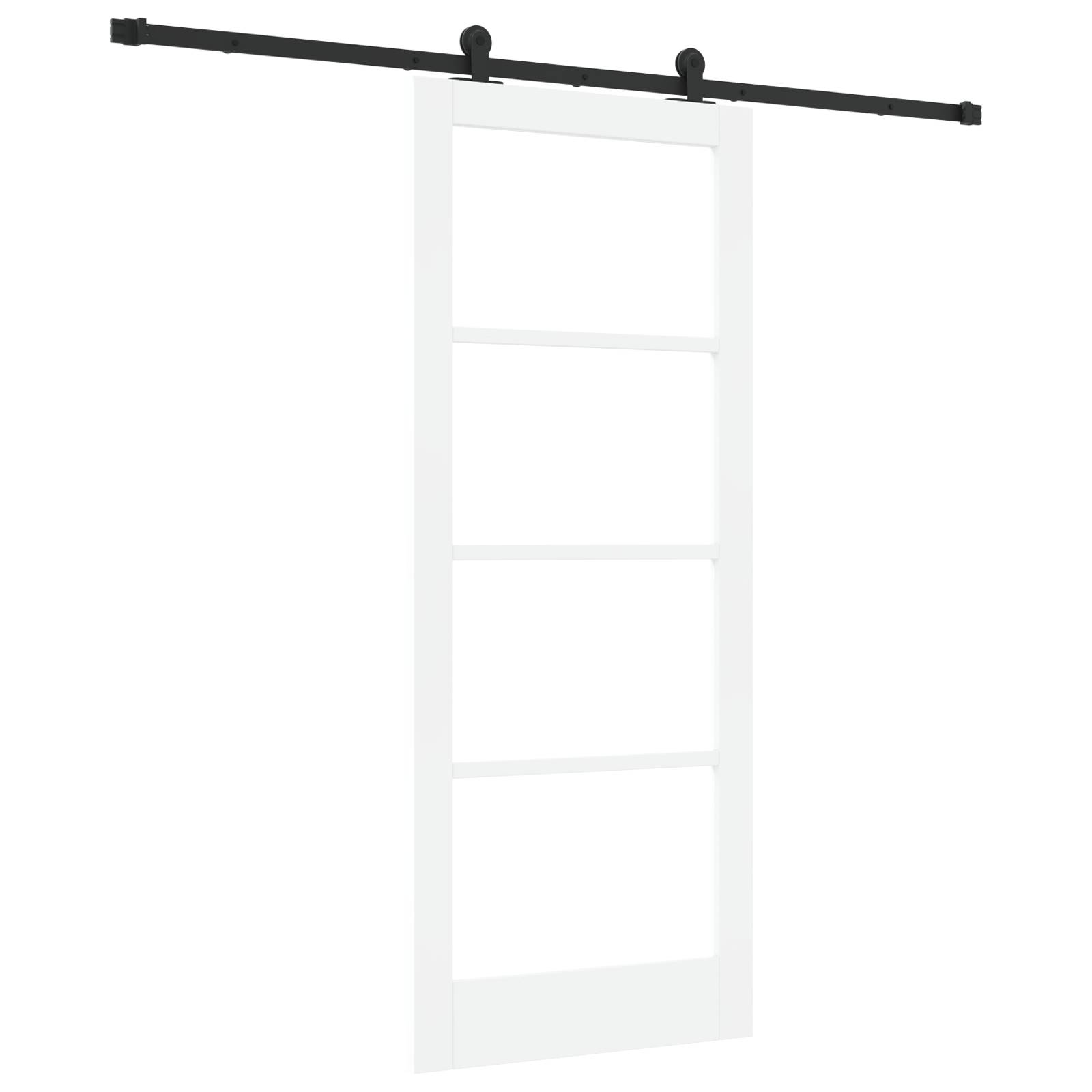 vidaXL Schiebetür mit Hardware-Set 'ORKDAL'Weiß 83x202 cm