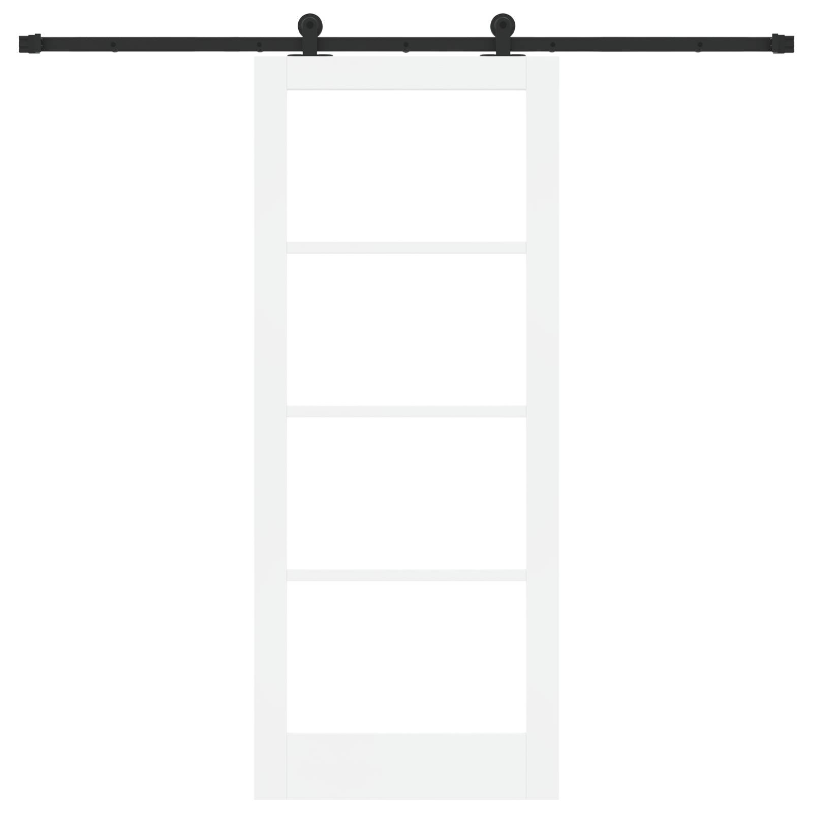 vidaXL Schiebetür mit Hardware-Set 'ORKDAL'Weiß 83x202 cm