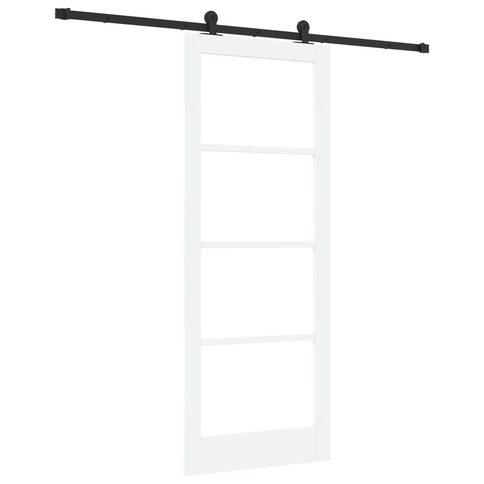 vidaXL Schiebetür mit Hardware-Set 'ORKDAL'Weiß 83x211 cm