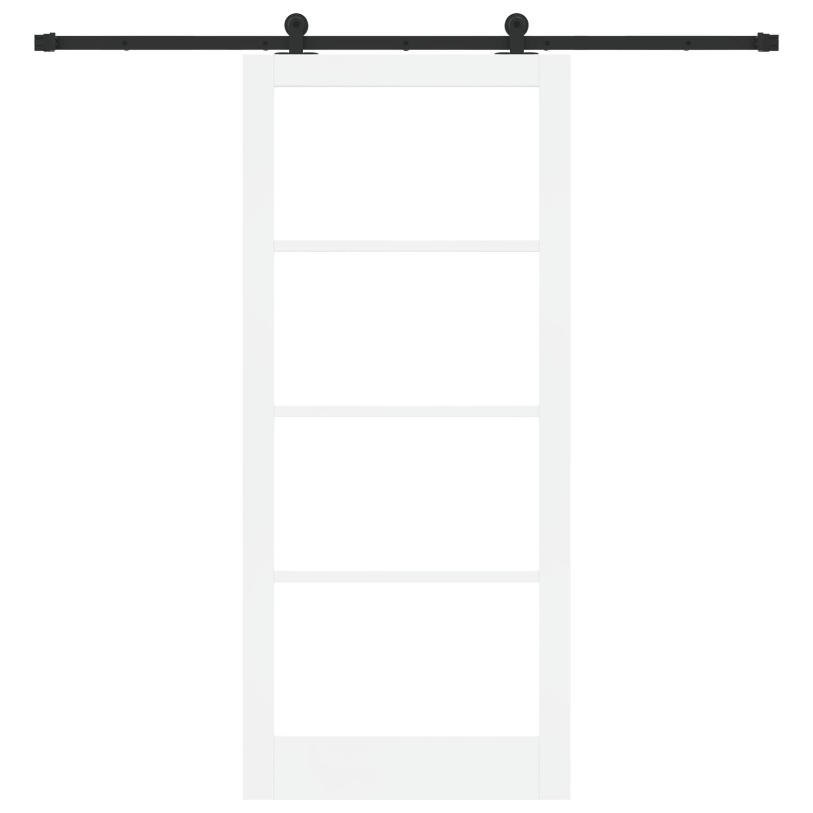 vidaXL Schiebetür mit Hardware-Set "ORKDAL" Weiß 93x211 cm