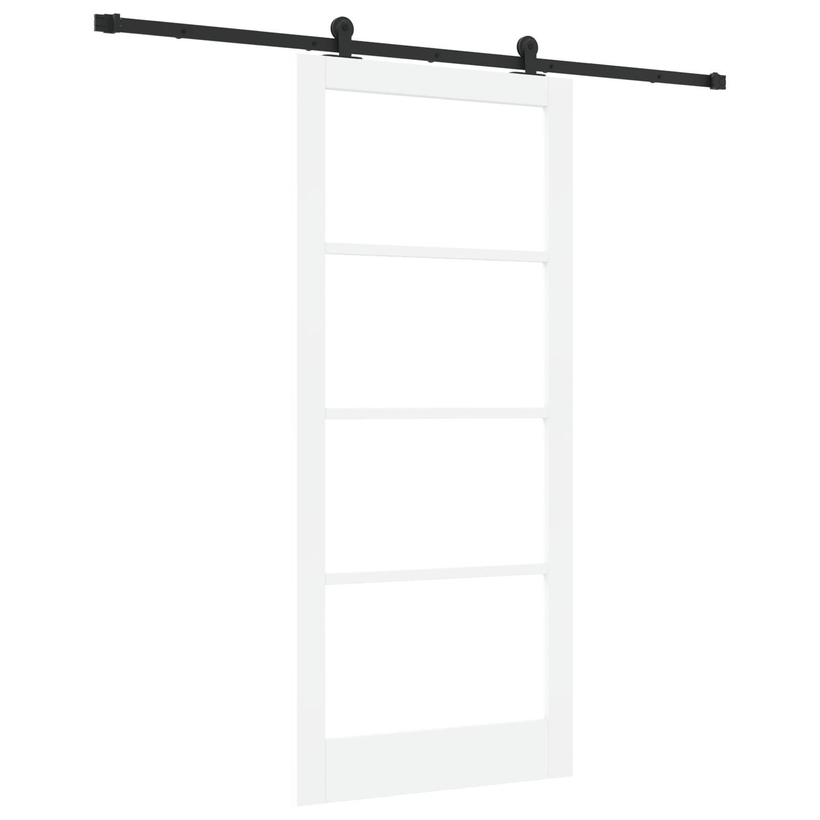 vidaXL Schiebetür mit Hardware-Set "ORKDAL" Weiß 93x211 cm