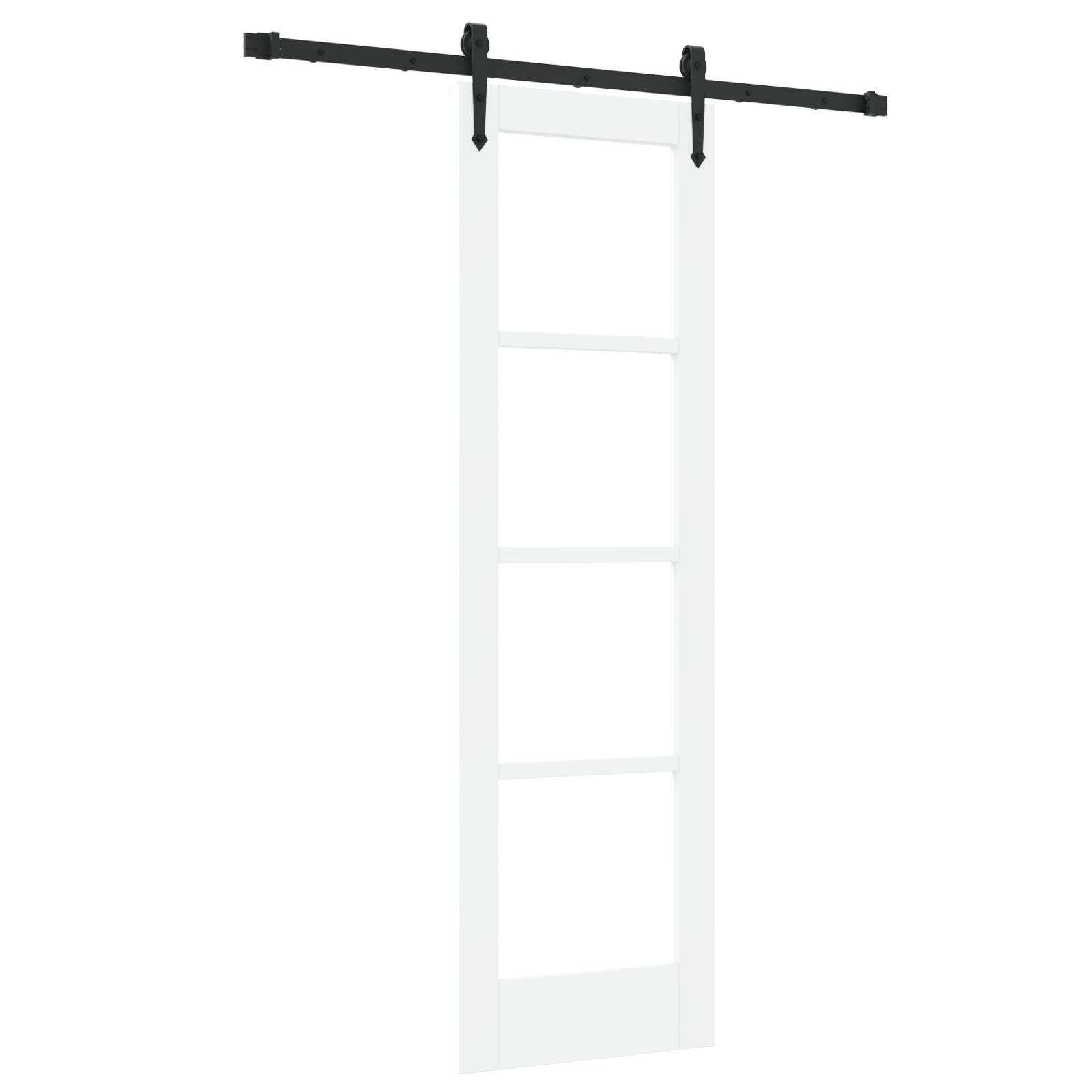 vidaXL Schiebetür mit Beschlägen "ORKDAL" Weiß 61x198.5 cm