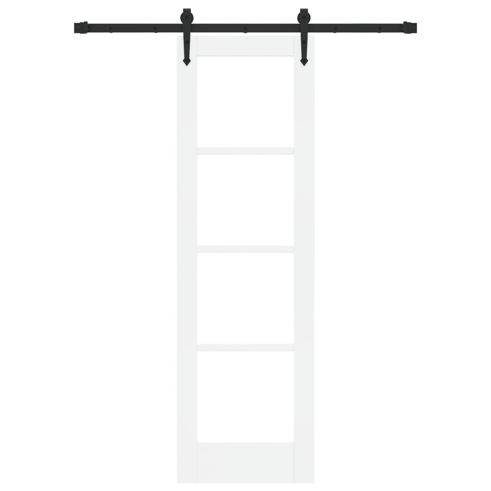 vidaXL Schiebetür mit Beschlägen "ORKDAL" Weiß 61x198.5 cm