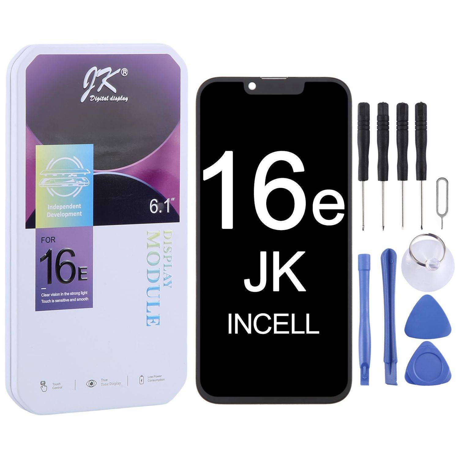 Für Apple iPhone 16e JK InCell LCD Display ohne Rahmen Einheit Ersatzteil
