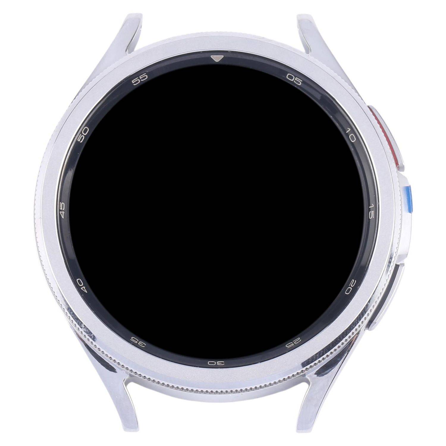 Für Samsung Galaxy Watch 6 Classic 47mm Display mit Rahmen Ersatzteil Silber