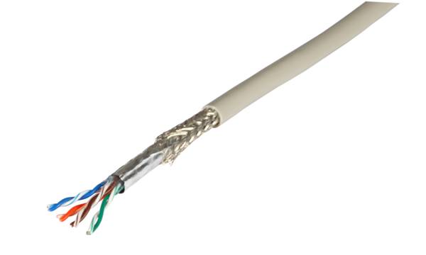 SF/UTP 4x2xAWG26/7 Patchkabel Cat.5e -- 350MHz, UL E188630 Kupferverkabelung Meterware