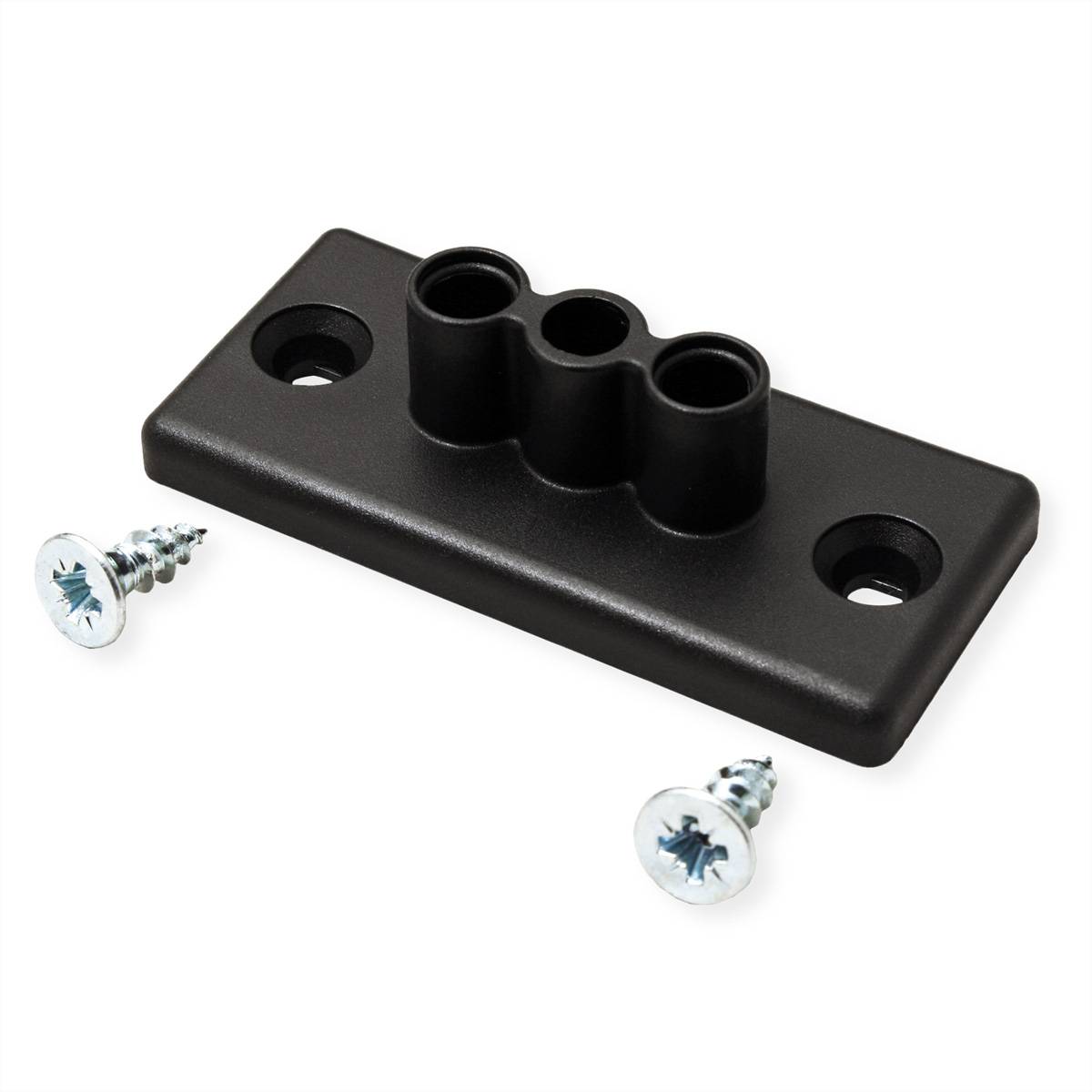 BACHMANN Easy-Desk-2B schwarz Steckdosenleisten Kabelführungssystem