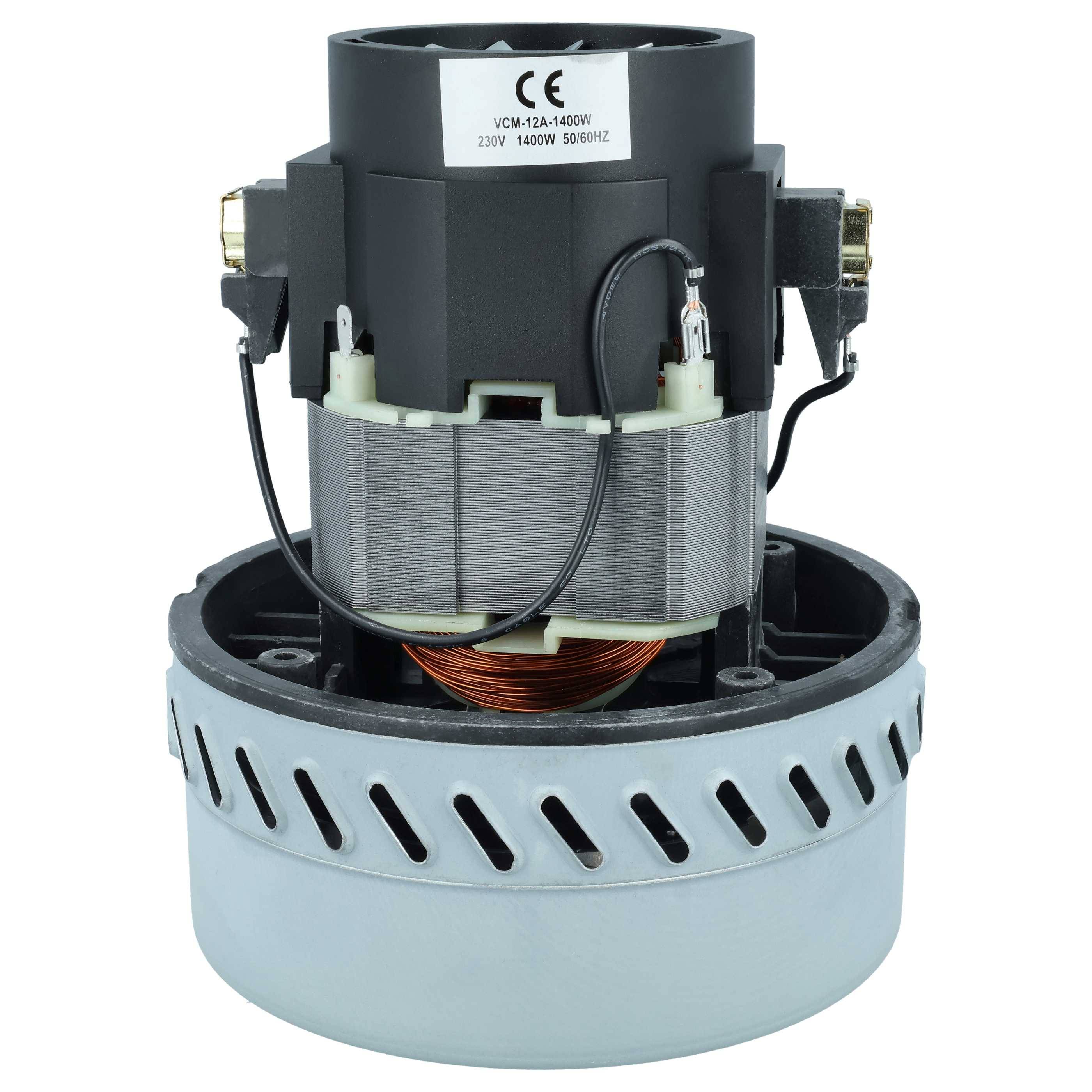 Ein zylindrischer Motor mit sichtbarer Kupferspule, gekennzeichnet mit 'YCM-73A 1400W 230V 1400W 50/60Hz', entwickelt für Maschinen oder Geräte.