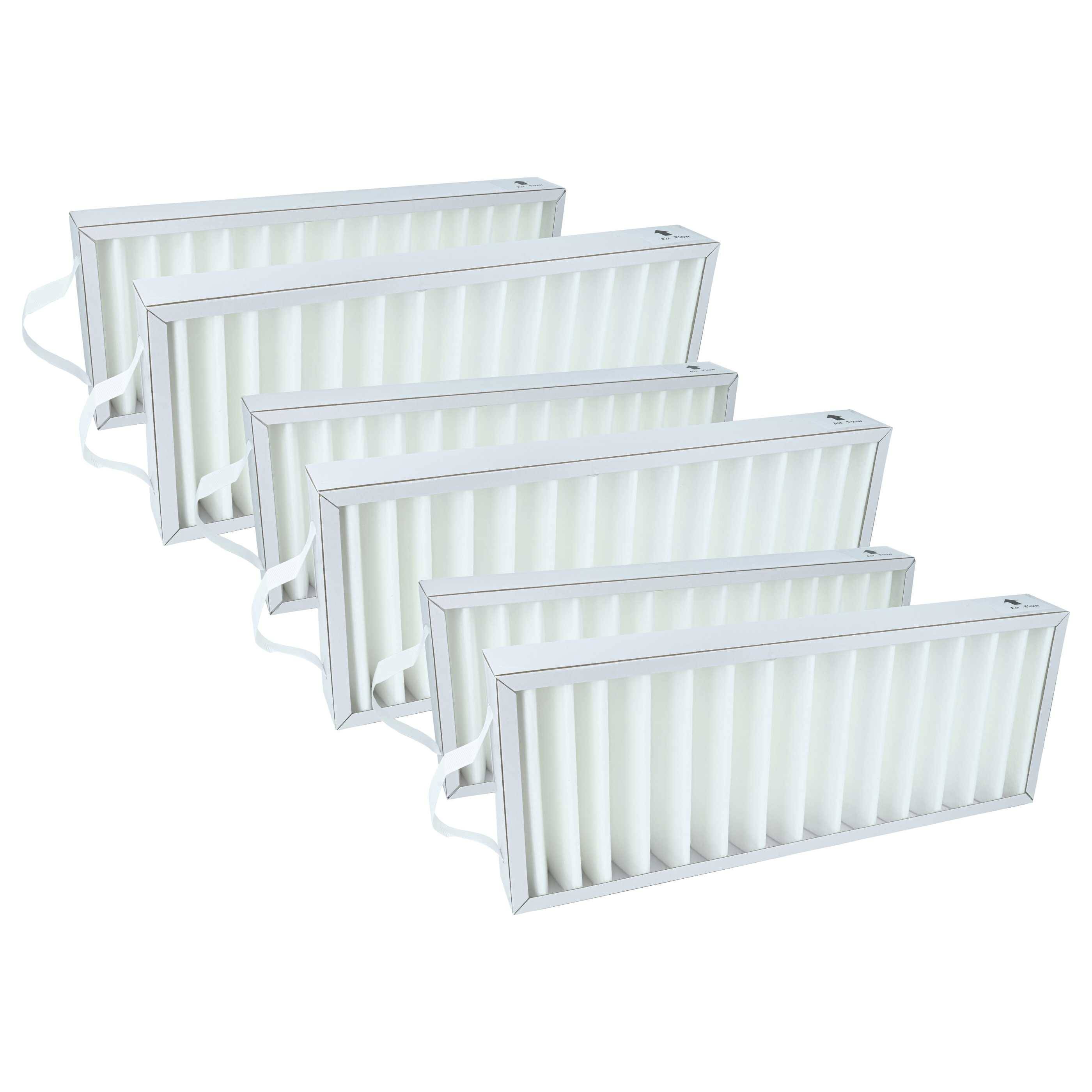 vhbw 6x Kompaktfilter G4 kompatibel mit Pluggit AP310 Lüfter, Badlüfter, Ventilator, Lüftungsgerät - Luftfilter