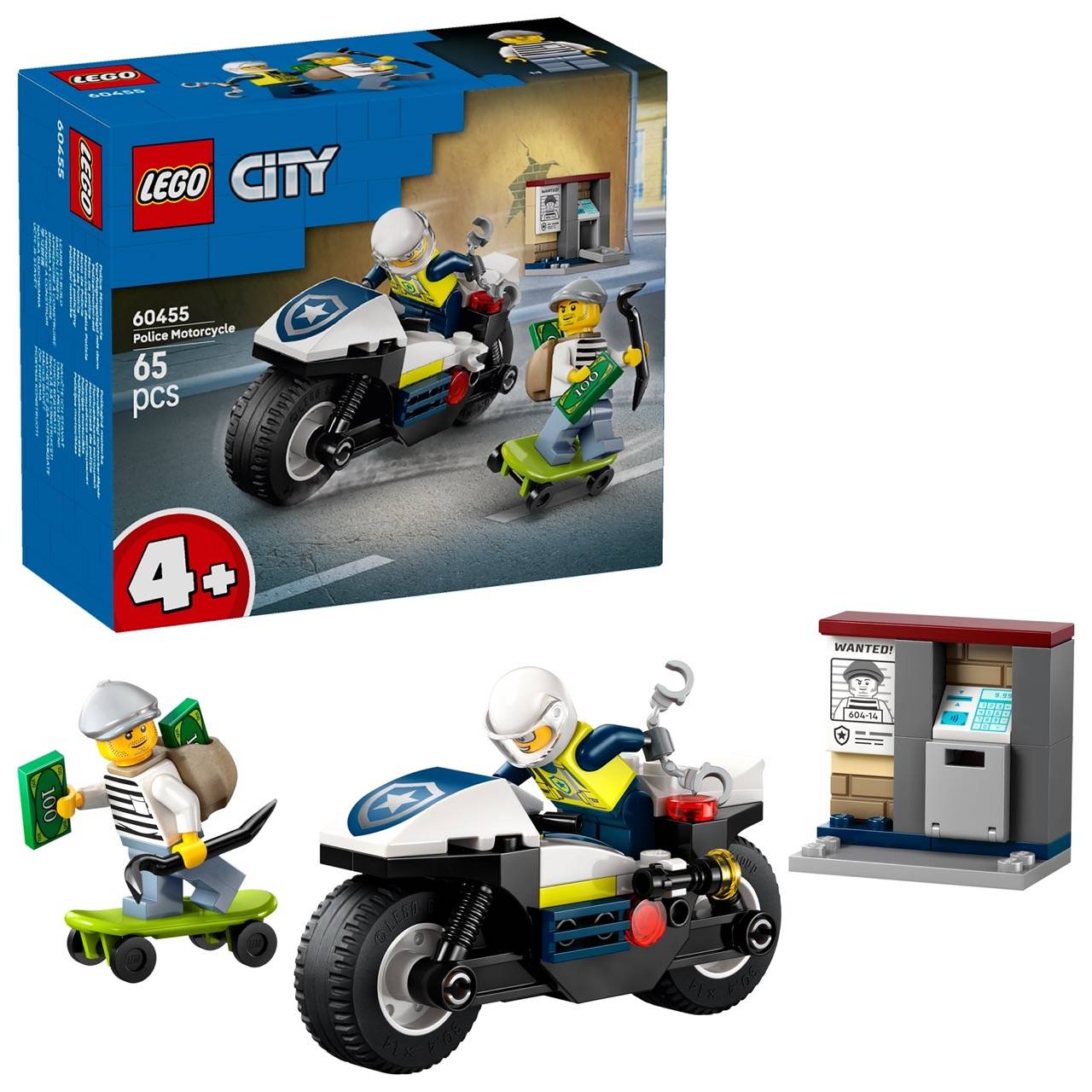 LEGO® 60455 City - Verfolgungsjagd mit dem Polizeimotorrad