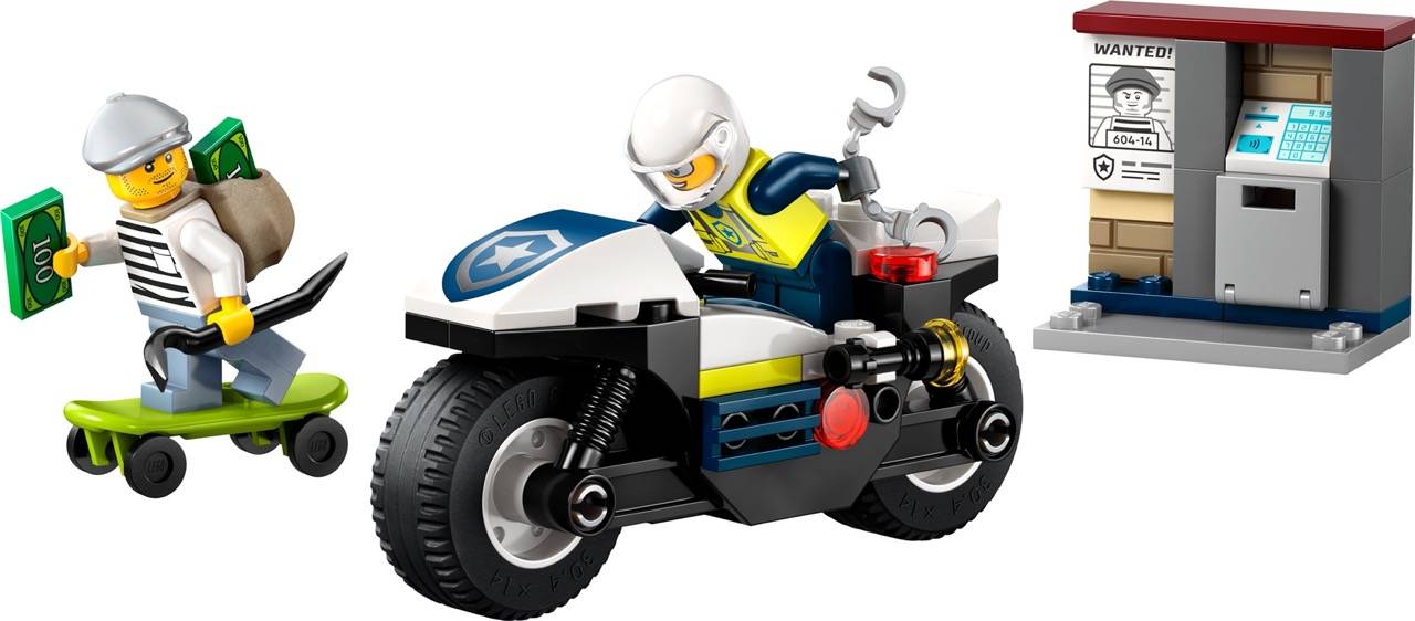 LEGO® 60455 City - Verfolgungsjagd mit dem Polizeimotorrad
