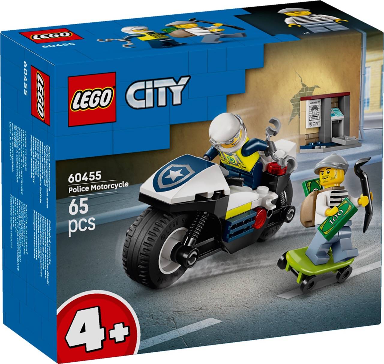 LEGO® 60455 City - Verfolgungsjagd mit dem Polizeimotorrad