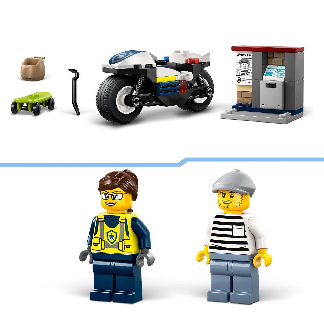 LEGO® 60455 City - Verfolgungsjagd mit dem Polizeimotorrad