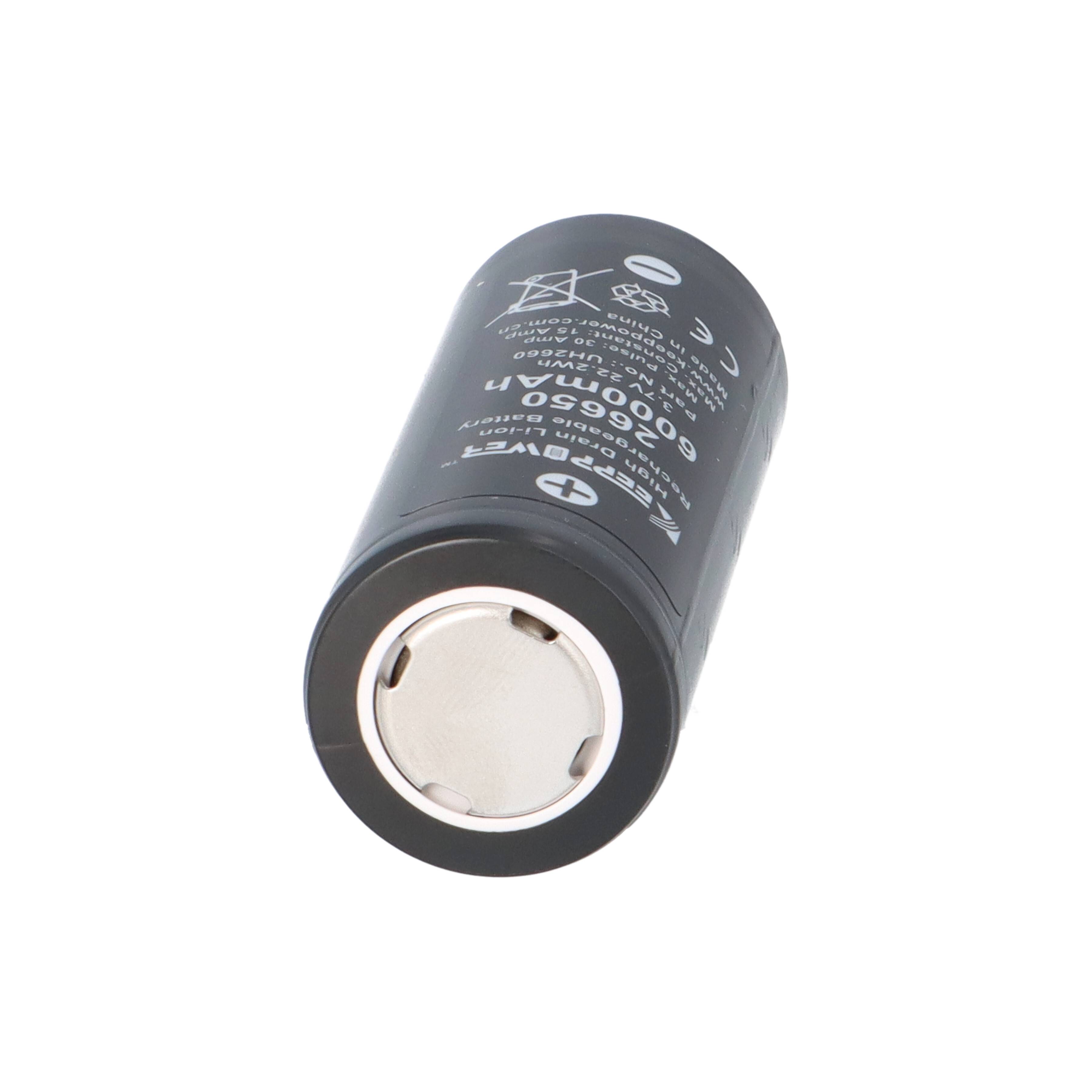 Keeppower 26650 Akku 6000mAh 3.6V Li-Ion | UH2660 Hochkapazitätszelle