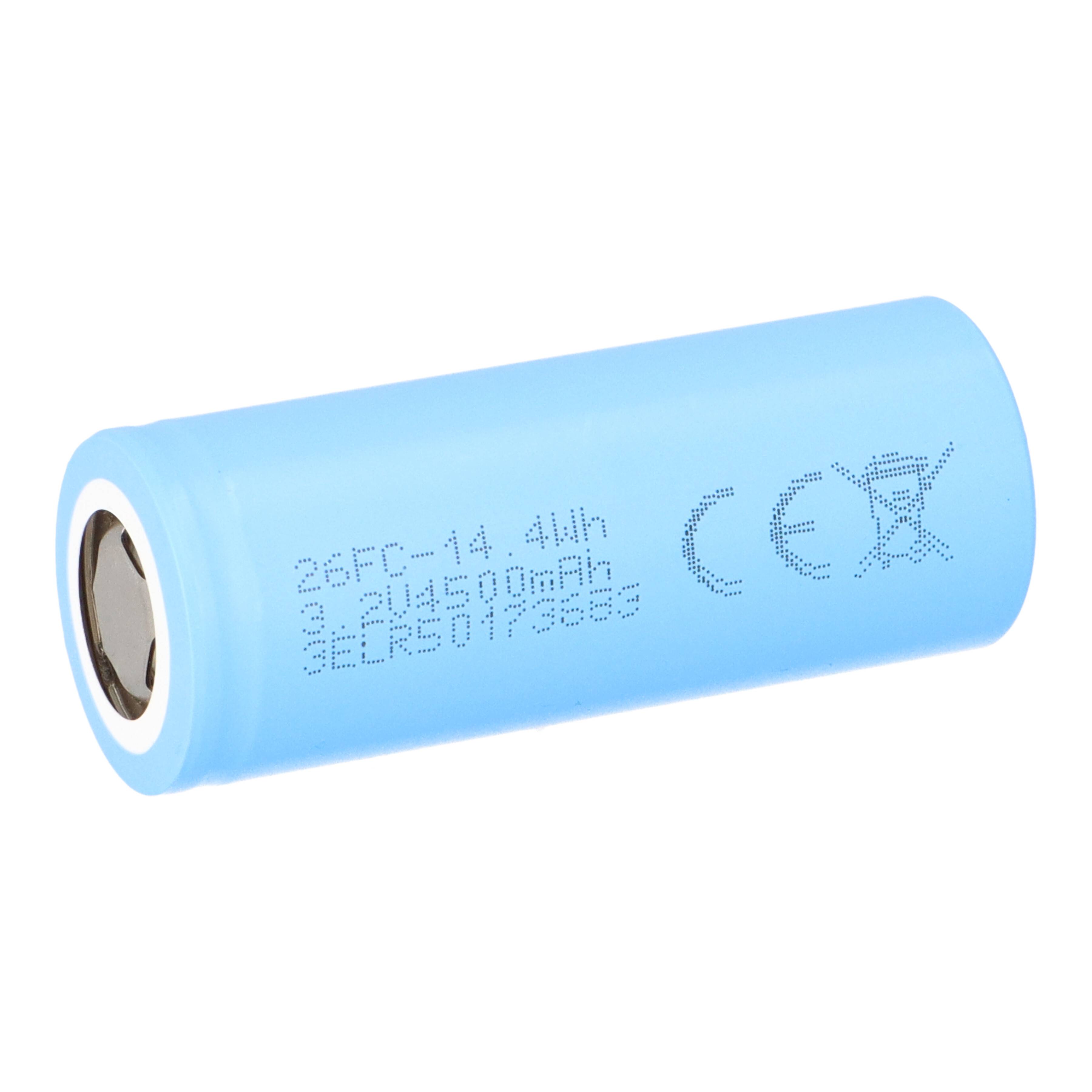 JGNE Goldencell JGCFR26650-4500 3.2V 4500mAh LiFePO4 Akku | Hochstrom & hohe Kapazität